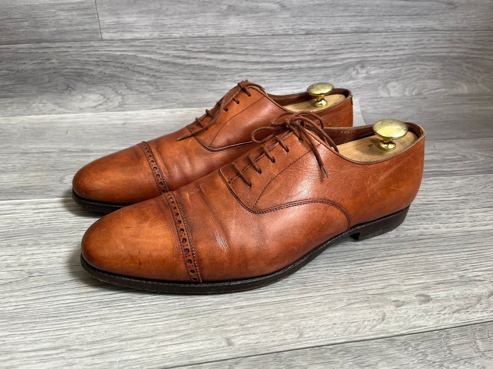 Crockett & Jones Crockett & Jones Cap Toe Oxford Leather Shoes Size US 10 / EU 43 - 3 Thumbnail