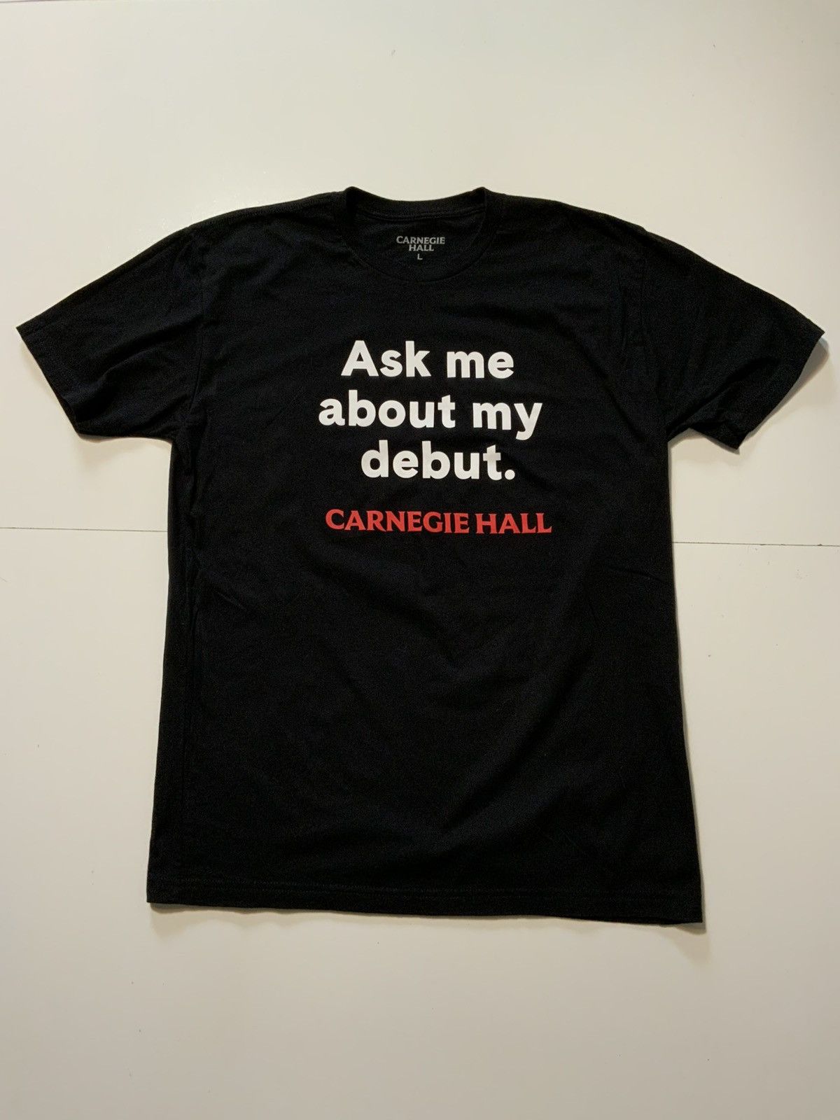 Other Carnegie Hall Ask Me About My Debut Official Merch T-Shirt Size US L / EU 52-54 / 3 - 1 Thumbnail