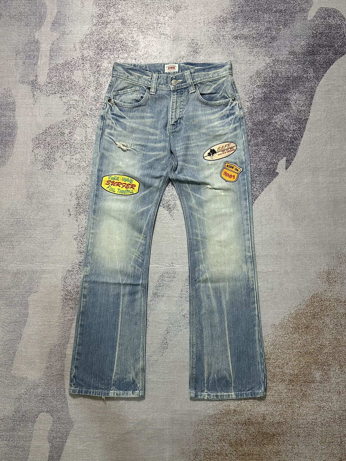 Hysteric Glamour Vintage Edwin Distressed Patcwork Denim Size US 30 / EU 46 - 1 Thumbnail