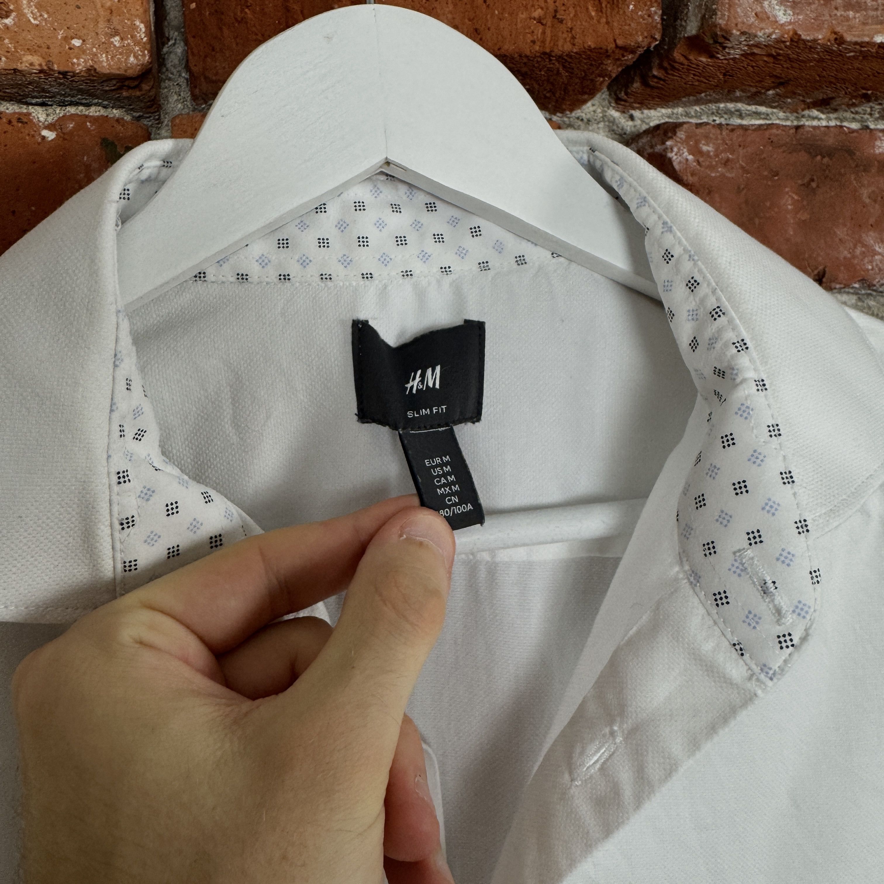 H&M H&M white formal shirt elegant long sleeve (M) Size US M / EU 48-50 / 2 - 4 Thumbnail
