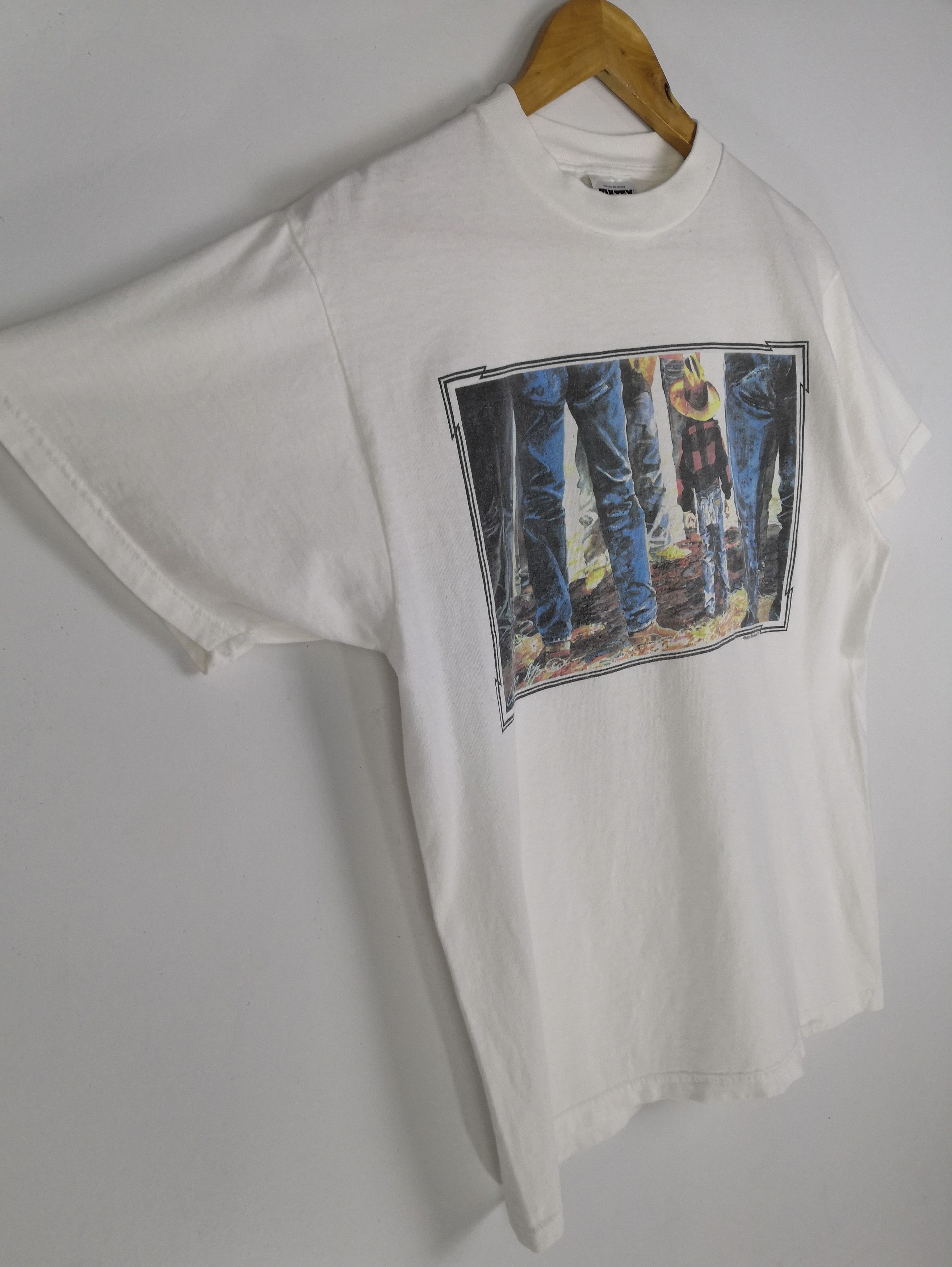 Vintage Vintage 90s Snow Business 97 T-Shirt Art Tee Size US M / EU 48-50 / 2 - 4 Thumbnail