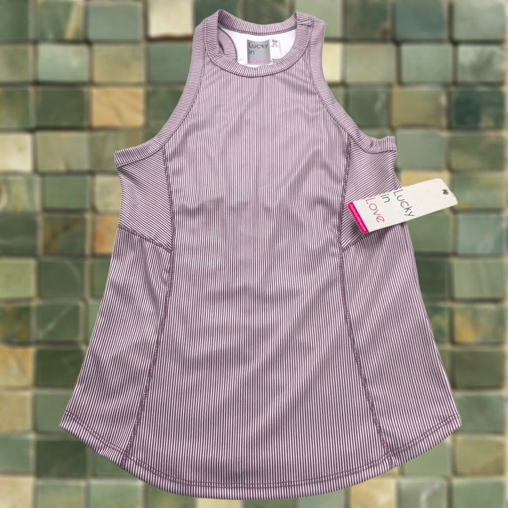 Vintage Lucky In Love XS Womens Activewear Tank Pullover Top Purple Sports Tennis Golf Athleisure Size XS / US 0-2 / IT 36-38 - 1 Thumbnail
