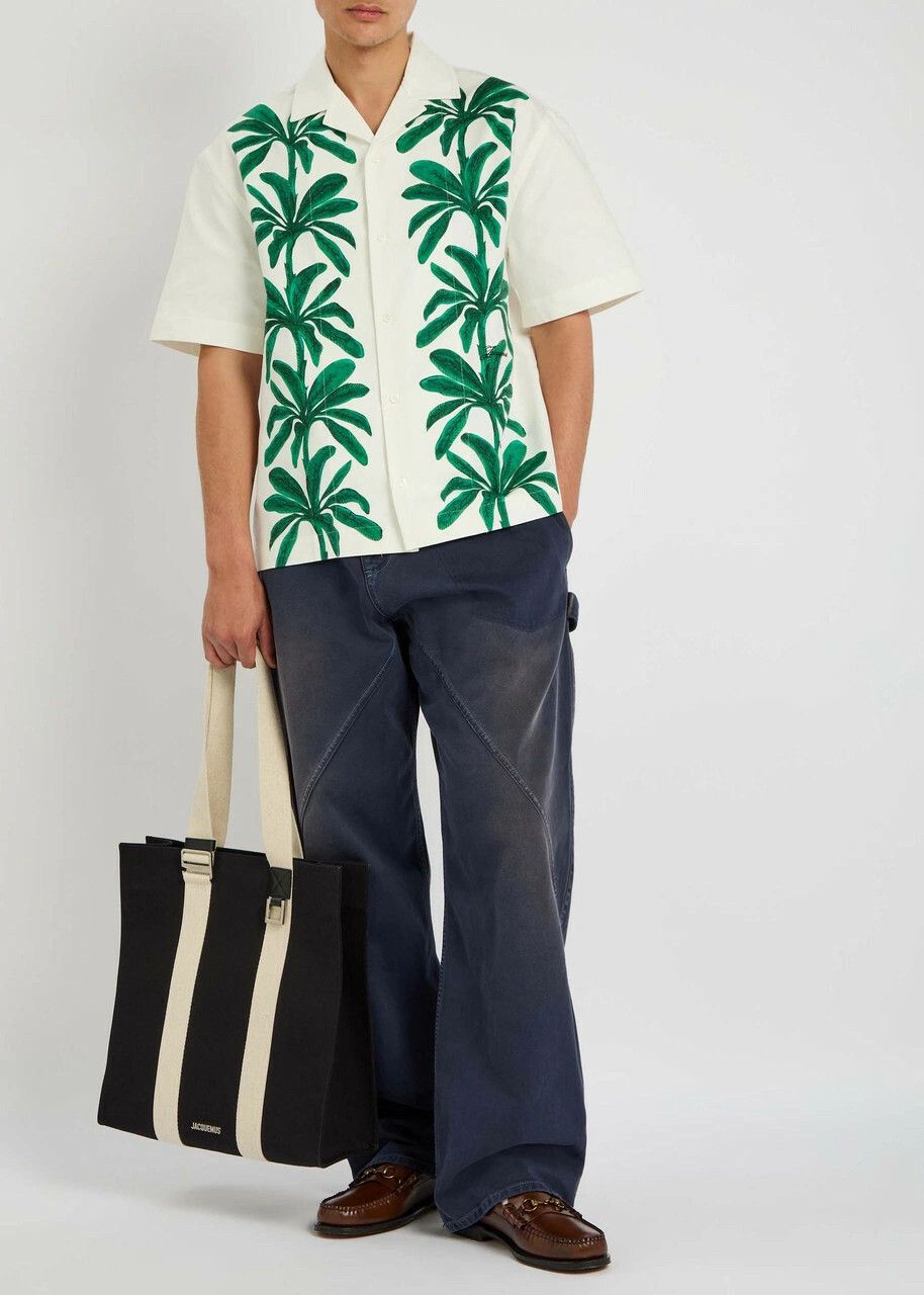 Jacquemus o1h1sh10525 Palm Trees Shirt in White Size US M / EU 48-50 / 2 - 4 Thumbnail