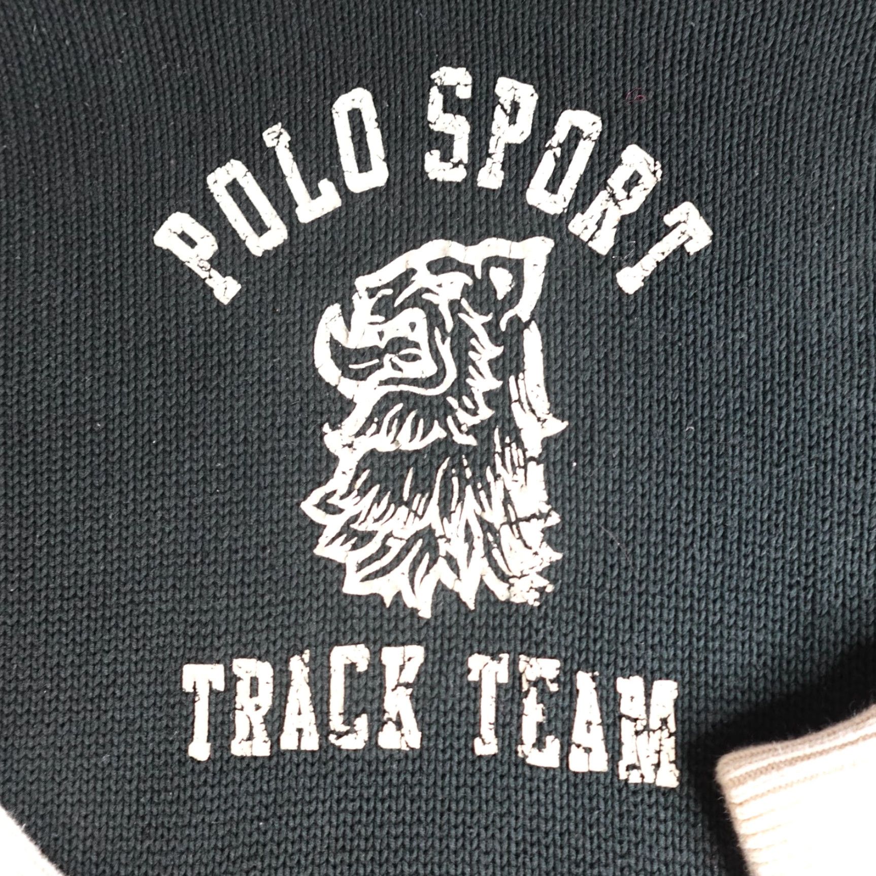 Vintage VINTAGE Polo Sport Hoodie Mens 2XL Black Cotton Knit Pullover Hooded Track Team Sweater Size US XXL / EU 58 / 5 - 2 Thumbnail