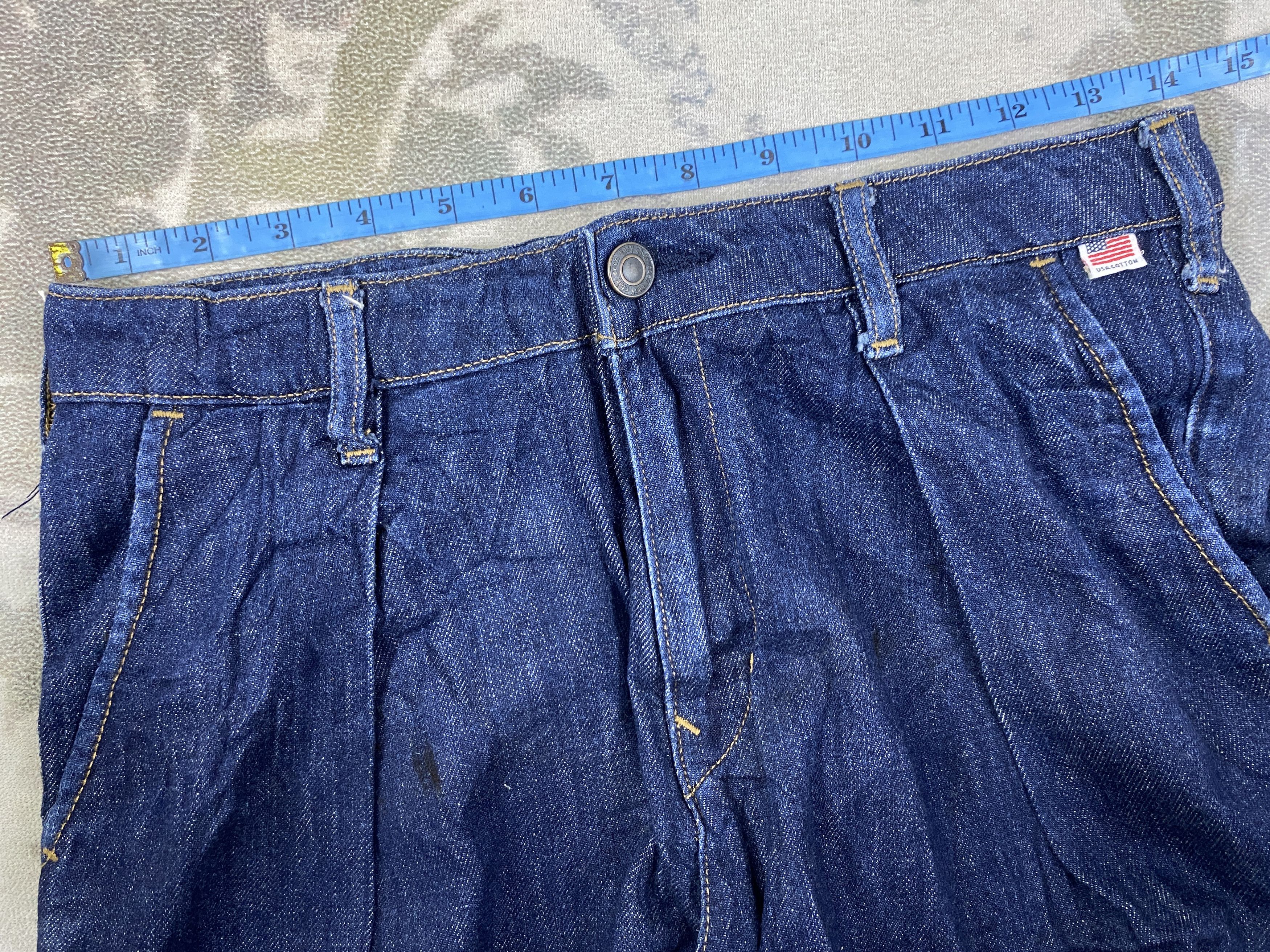 Yohji Yamamoto Vintage Baggy yohji yamamoto style Jeans 28x28 Denim- JN3882 Size US 28 / EU 44 - 5 Thumbnail