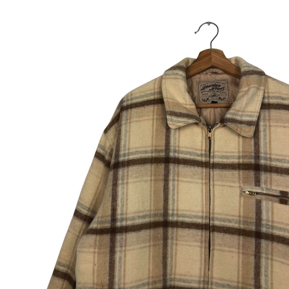 Japanese Brand 📌Vintage Chore Zipper Jacket Buckle Bourbon House Tartan Size US M / EU 48-50 / 2 - 7 Thumbnail
