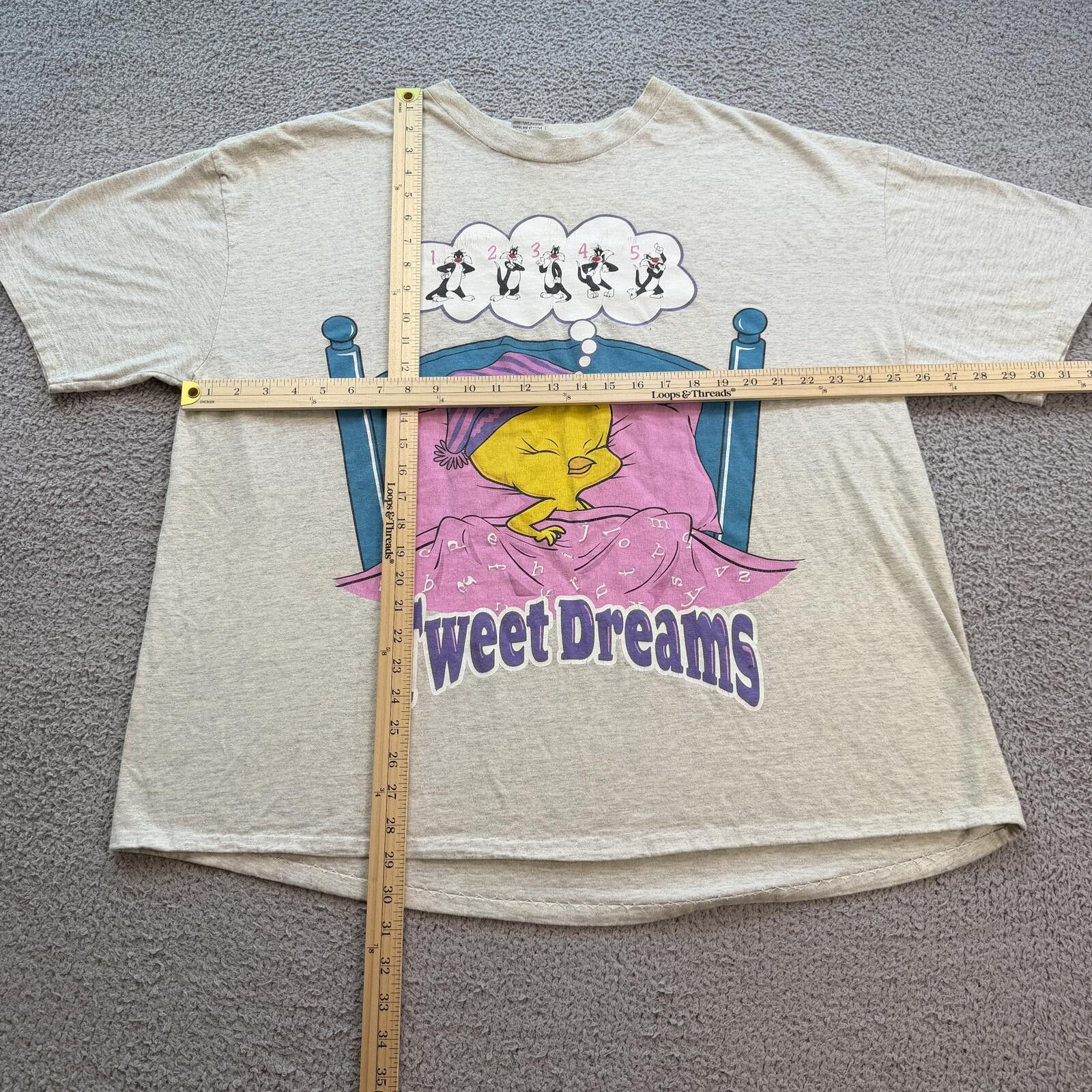 Other Vintage 1998 Tweety Bird Tweet Dreams Looney Tunes Shirt 2X Size US XXL / EU 58 / 5 - 3 Thumbnail