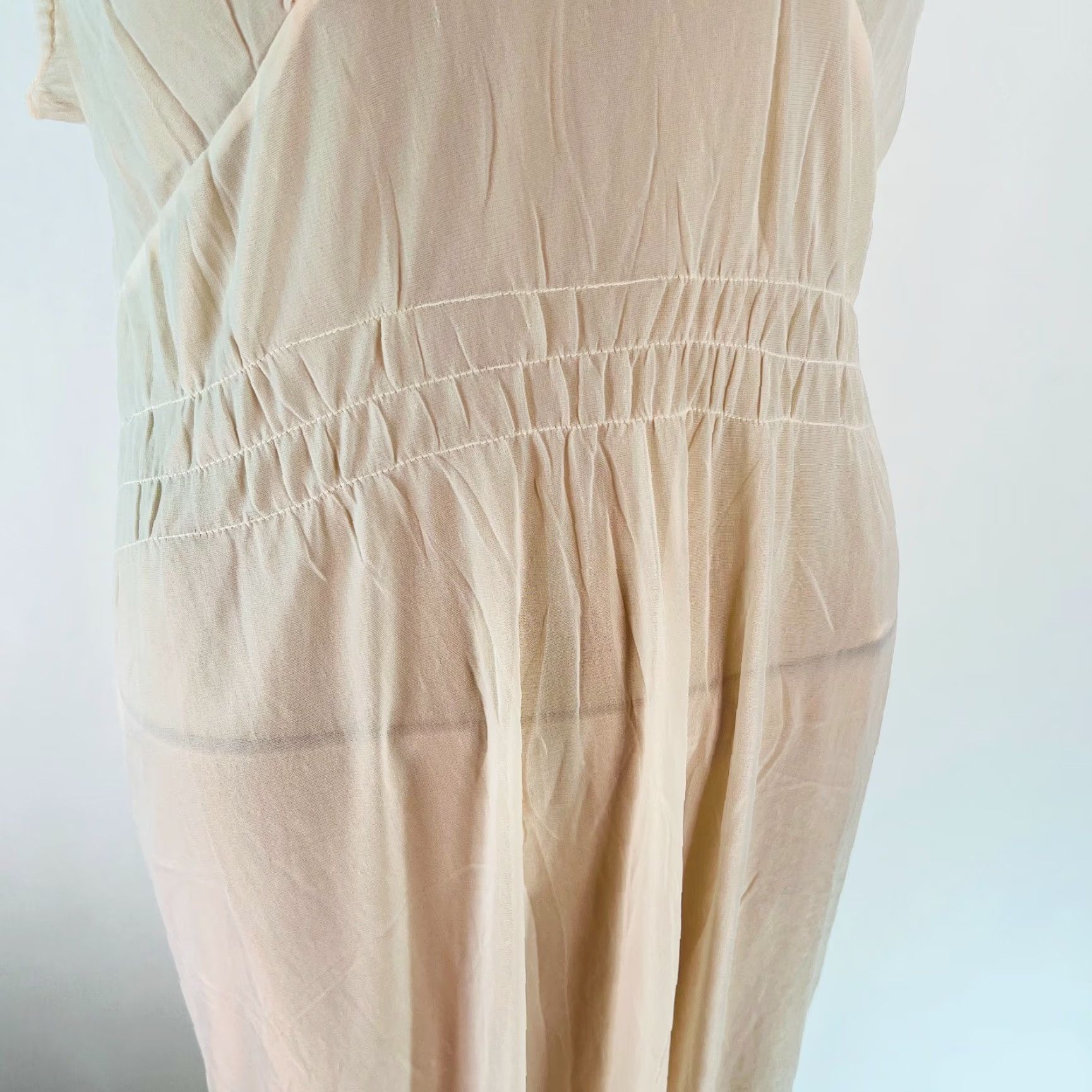 Vintage Vintage Pink Women's Sleepwear Nightgown S Short Sleeve V-Neck Pullover Classic 90s Size S / US 4 / IT 40 - 4 Thumbnail