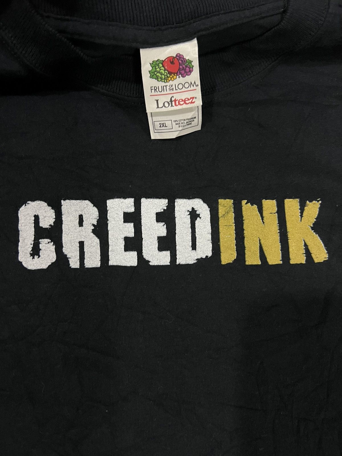 Band Tees × Vintage Vintage Y2K CREED Ink Line Up Rock Band Black Tees Shirt Size US XL / EU 56 / 4 - 5 Thumbnail
