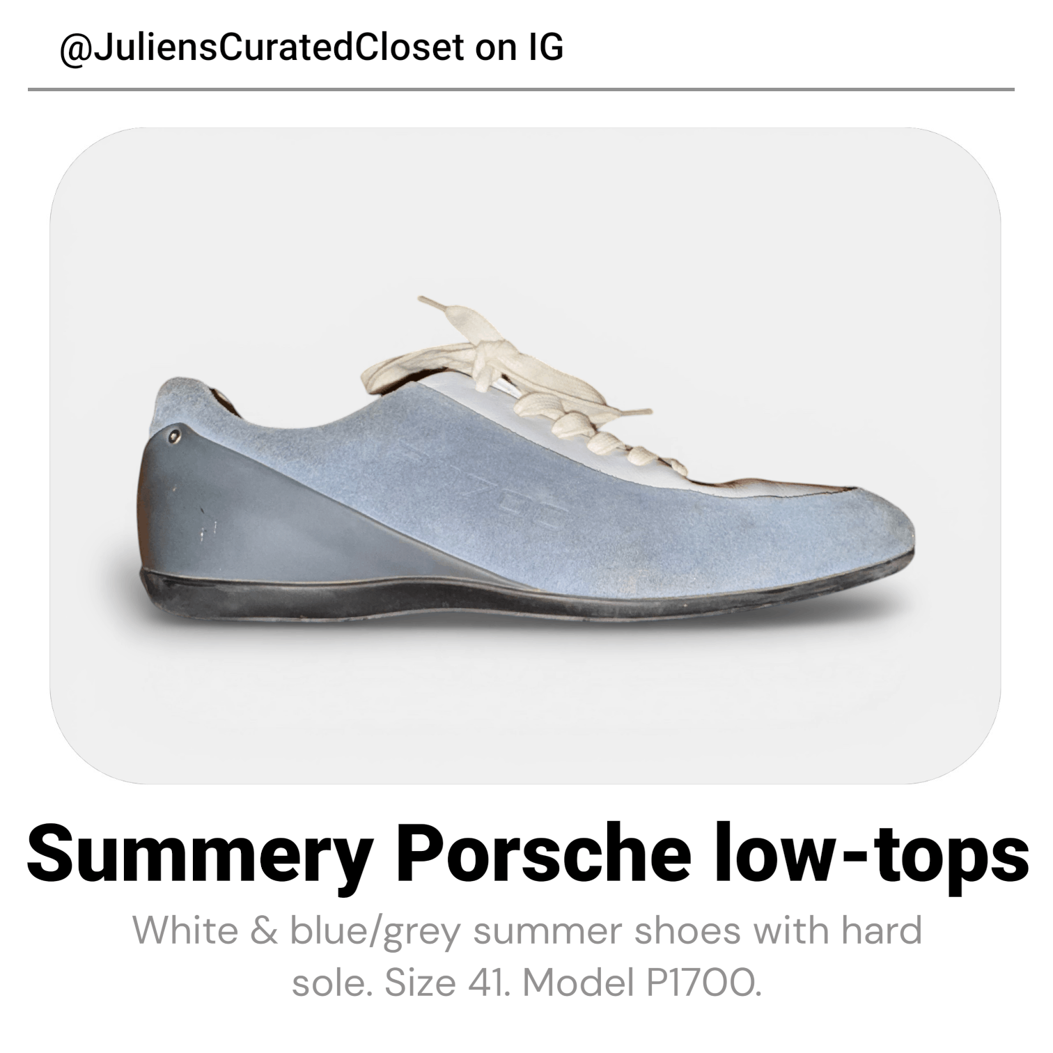 Porsche Design Porsche Design - P1700 Summery Low-Tops Size US 8 / EU 41 - 1 Thumbnail