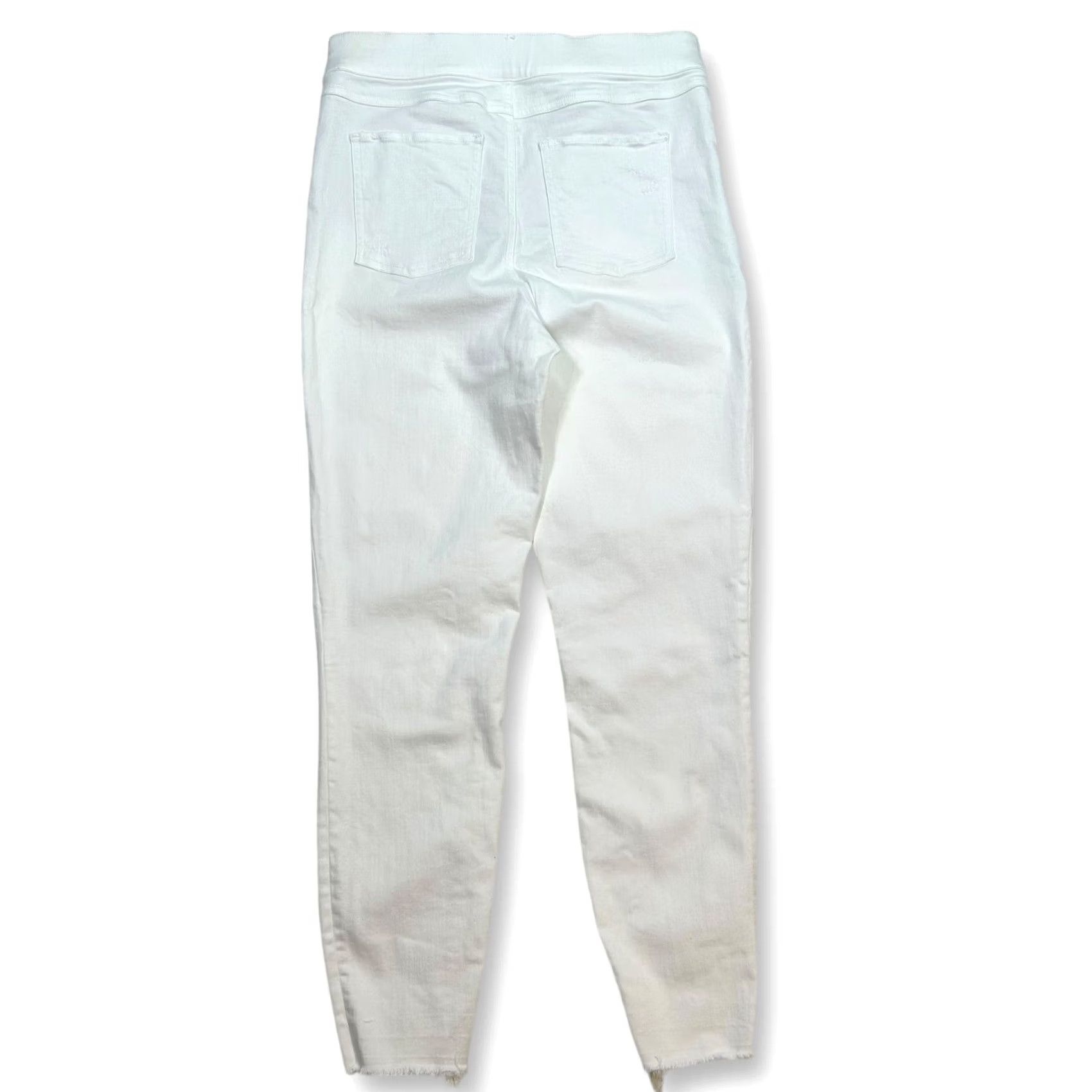 Spanx Spanx Distressed Denim Jeggings Jeans White Pull On Comfort Stretch L/G Size 36" / US 14 / IT 50 - 2 Thumbnail