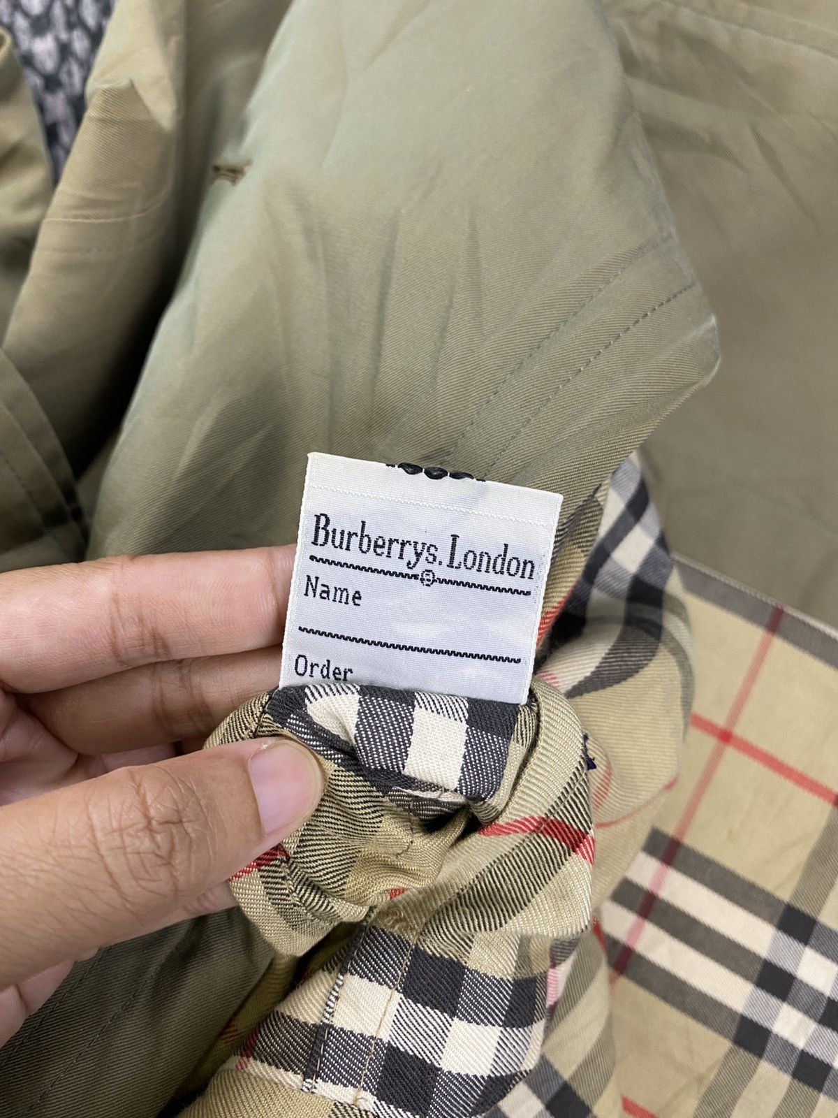 Burberry Vintage Burberrys Nova Checked Trench Coat Jacket Size US M / EU 48-50 / 2 - 12 Thumbnail
