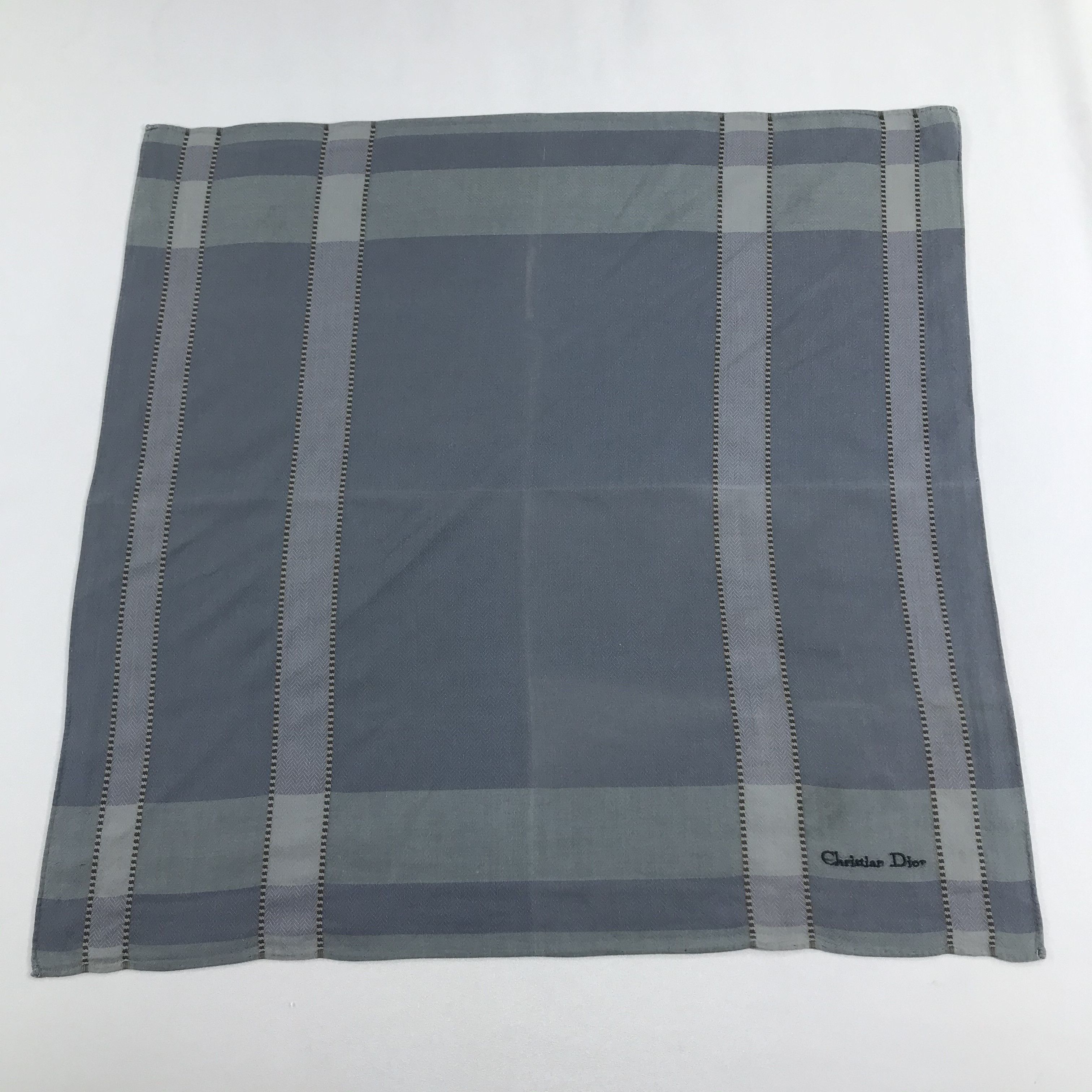 Christian Dior Monsieur Christian Dior Handkerchief Neckerchief Bandana H1070 Size ONE SIZE - 2 Thumbnail