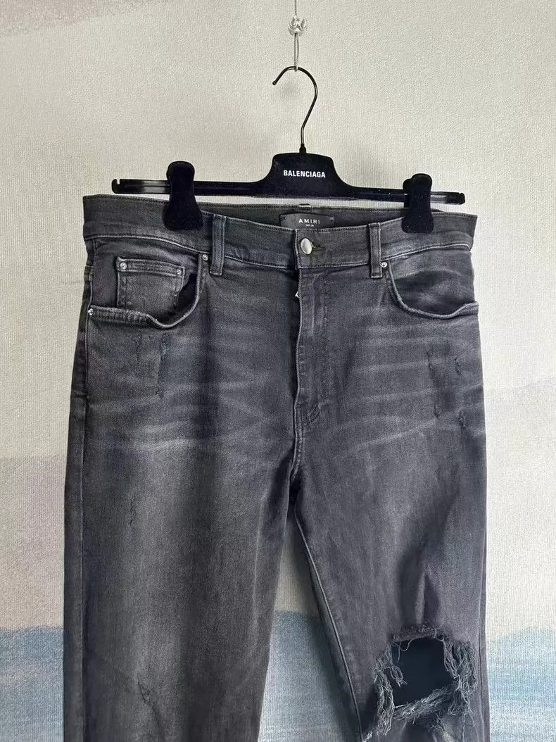 Amiri Amiri Black washed ripped jeans 2501-Nextarrow Size US 36 / EU 52 - 2 Thumbnail