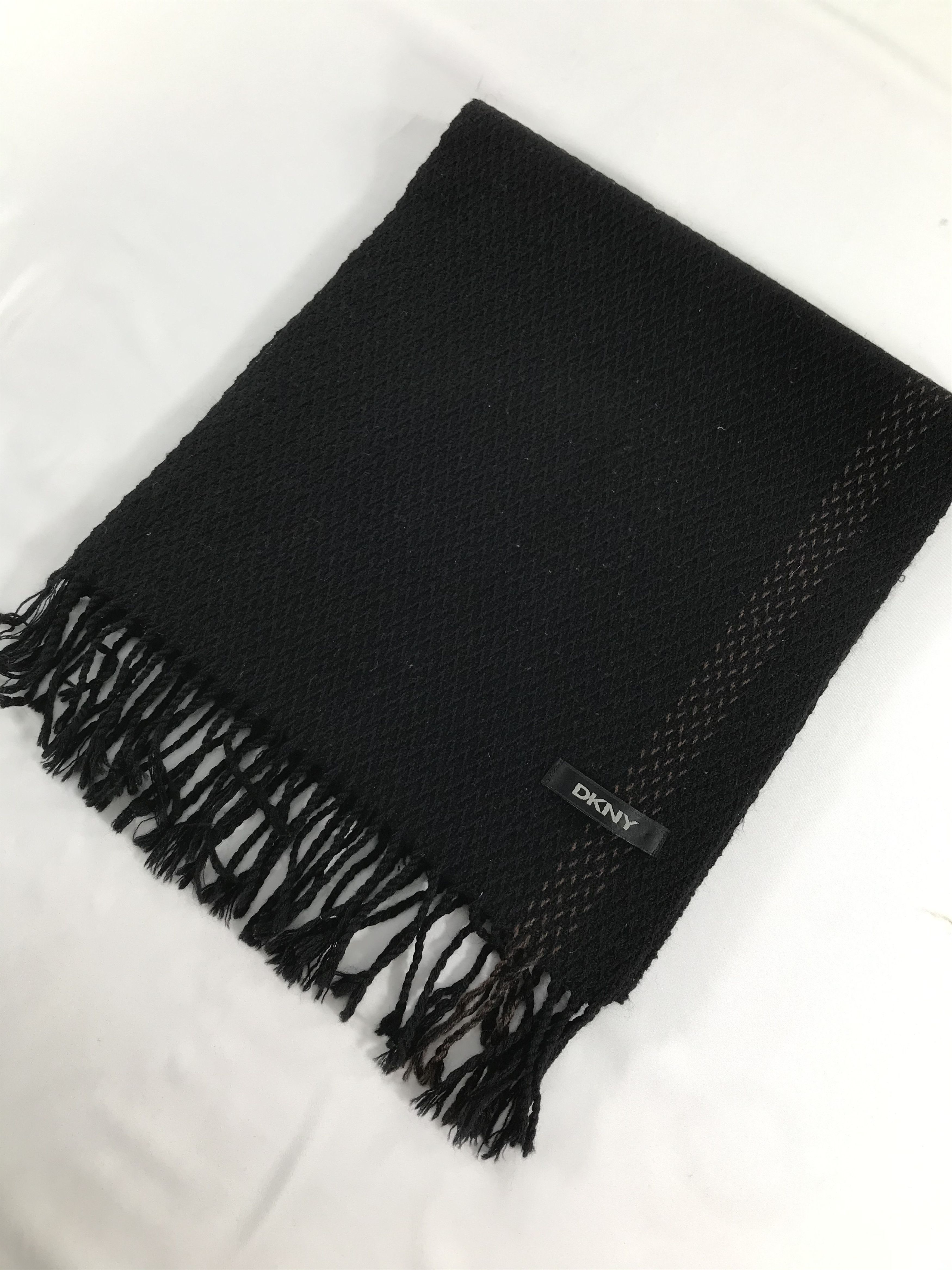 DKNY DKNY Wool Scarf Muffler V284 Size ONE SIZE - 3 Thumbnail