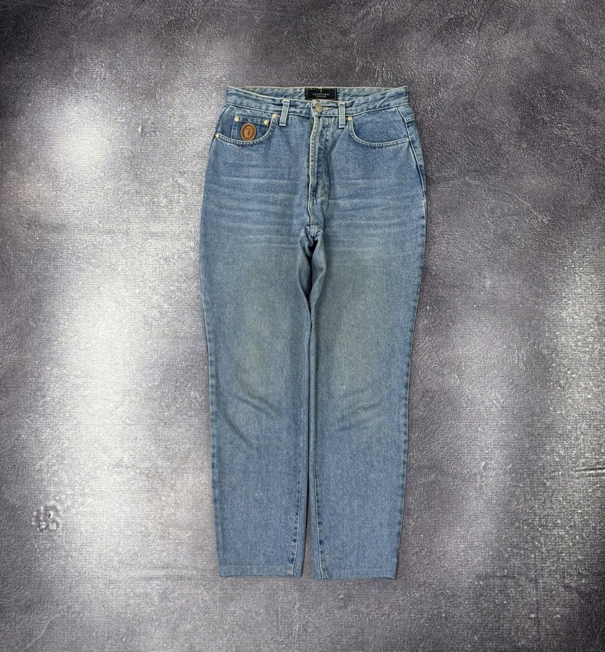 Trussardi Vintage Trussardi Women’s Straight Fit Italian Denim Jeans Size 31" - 2 Thumbnail