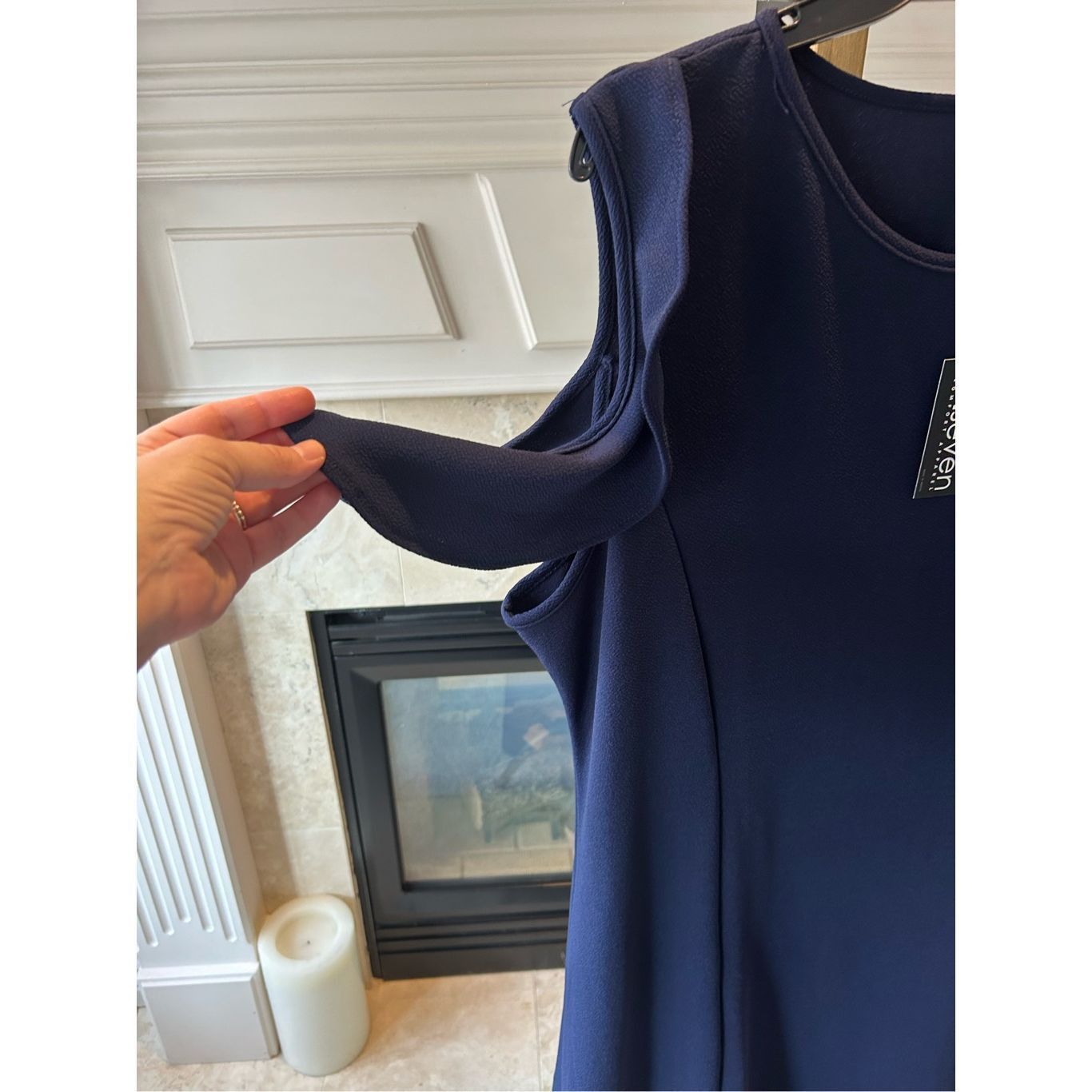 Other 24seven Comfort Apparel Ruffle Cold Shoulder Maxi Dress, For Size 3XL / US 20-22 - 5 Thumbnail