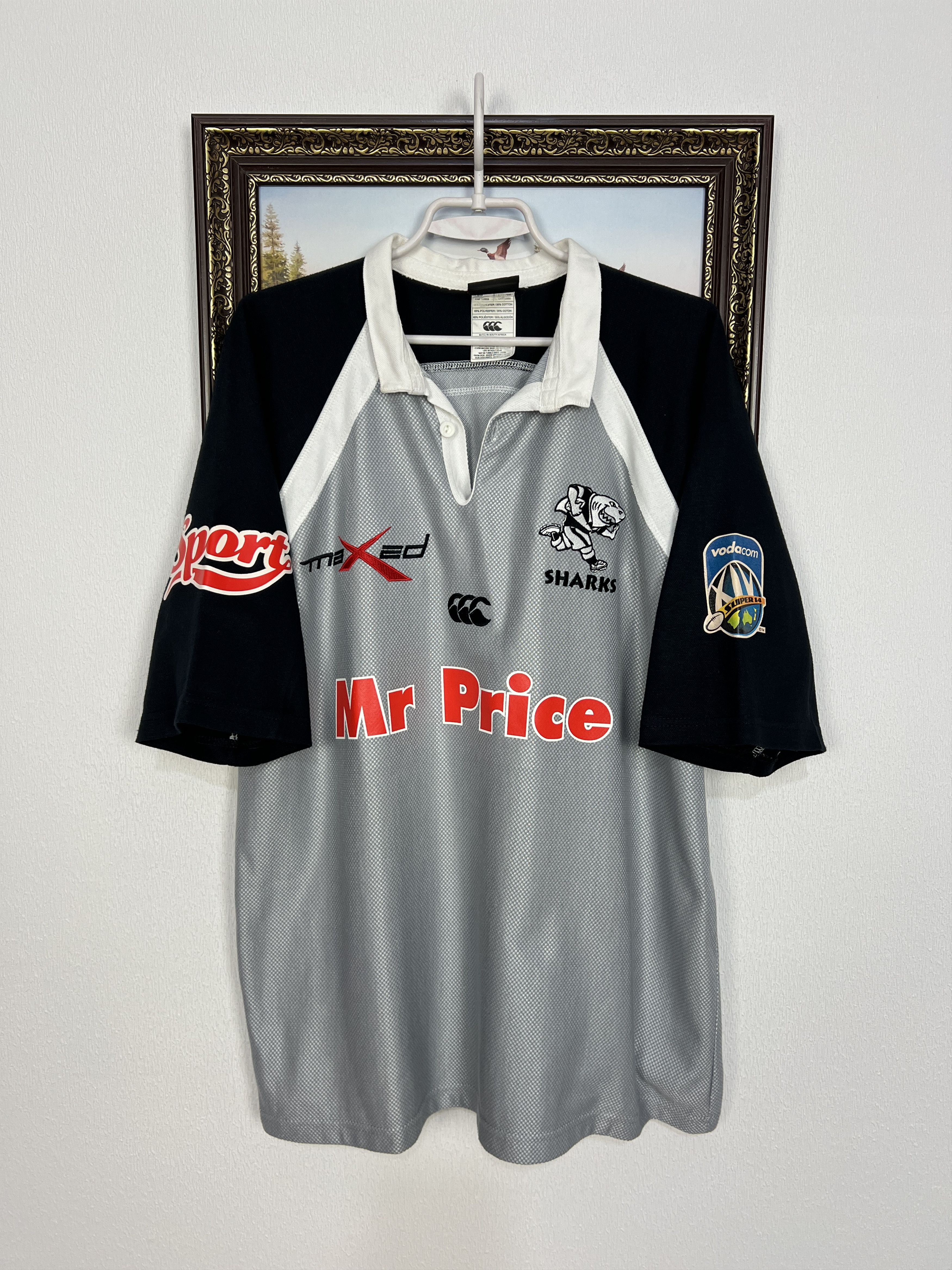 Vintage Canterbury Natal Sharks Rugby Union Jersey Trikot Shirt Size US L / EU 52-54 / 3 - 1 Thumbnail