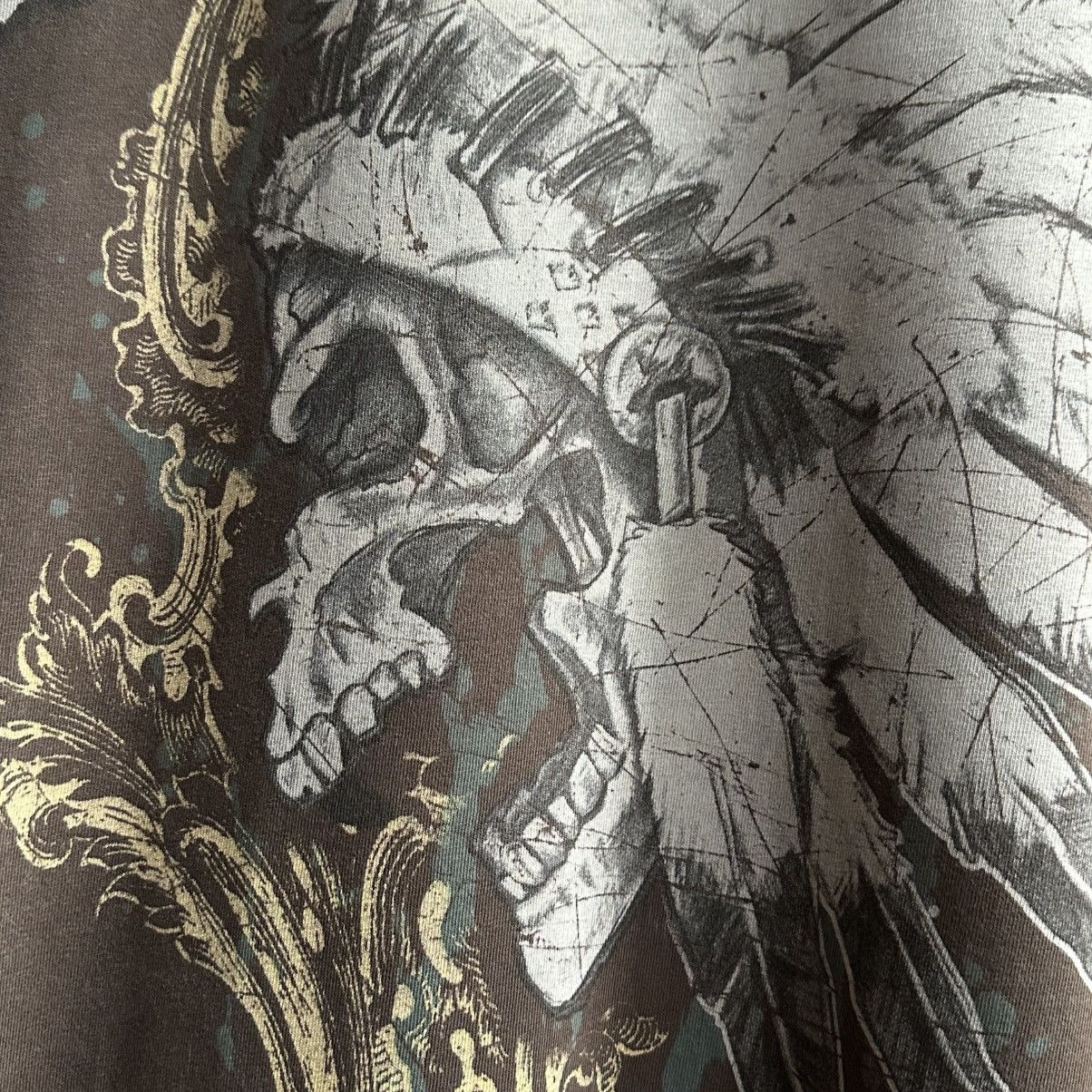 Affliction Vintage Rock & Rebellion Skull Affliction Style Brown Tee Size US L / EU 52-54 / 3 - 8 Thumbnail