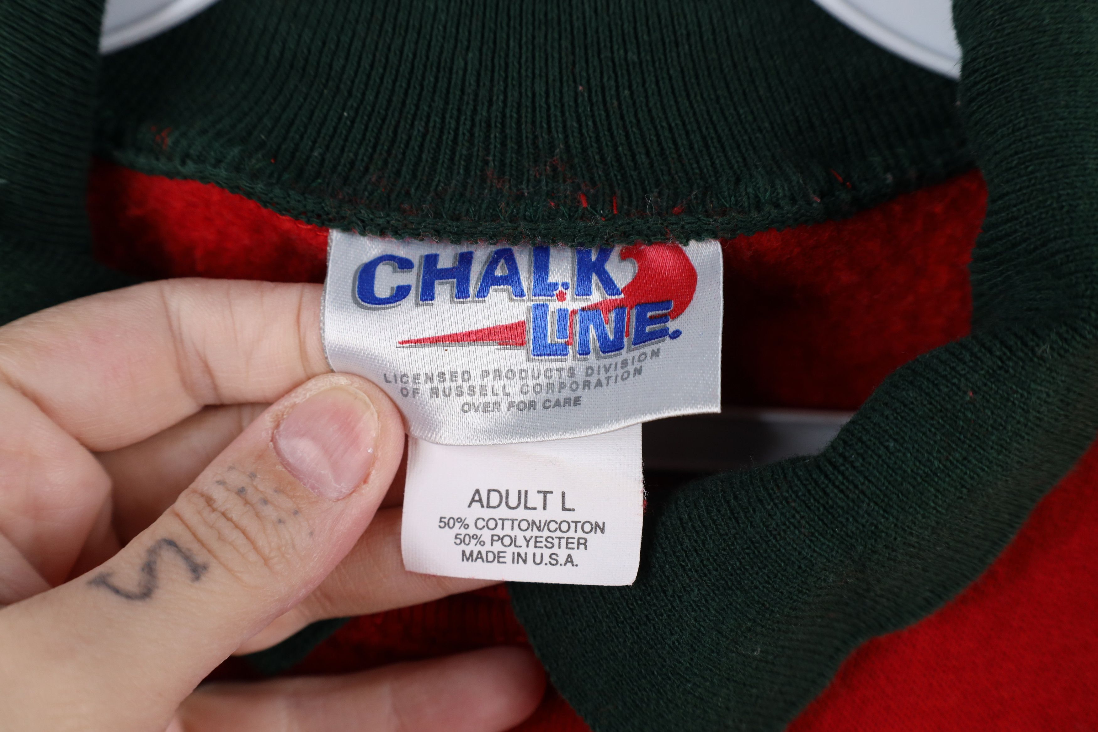 Vintage Vintage 90s Dear Santa I Want It All Collared Sweatshirt USA Size L / US 10 / IT 46 - 5 Thumbnail