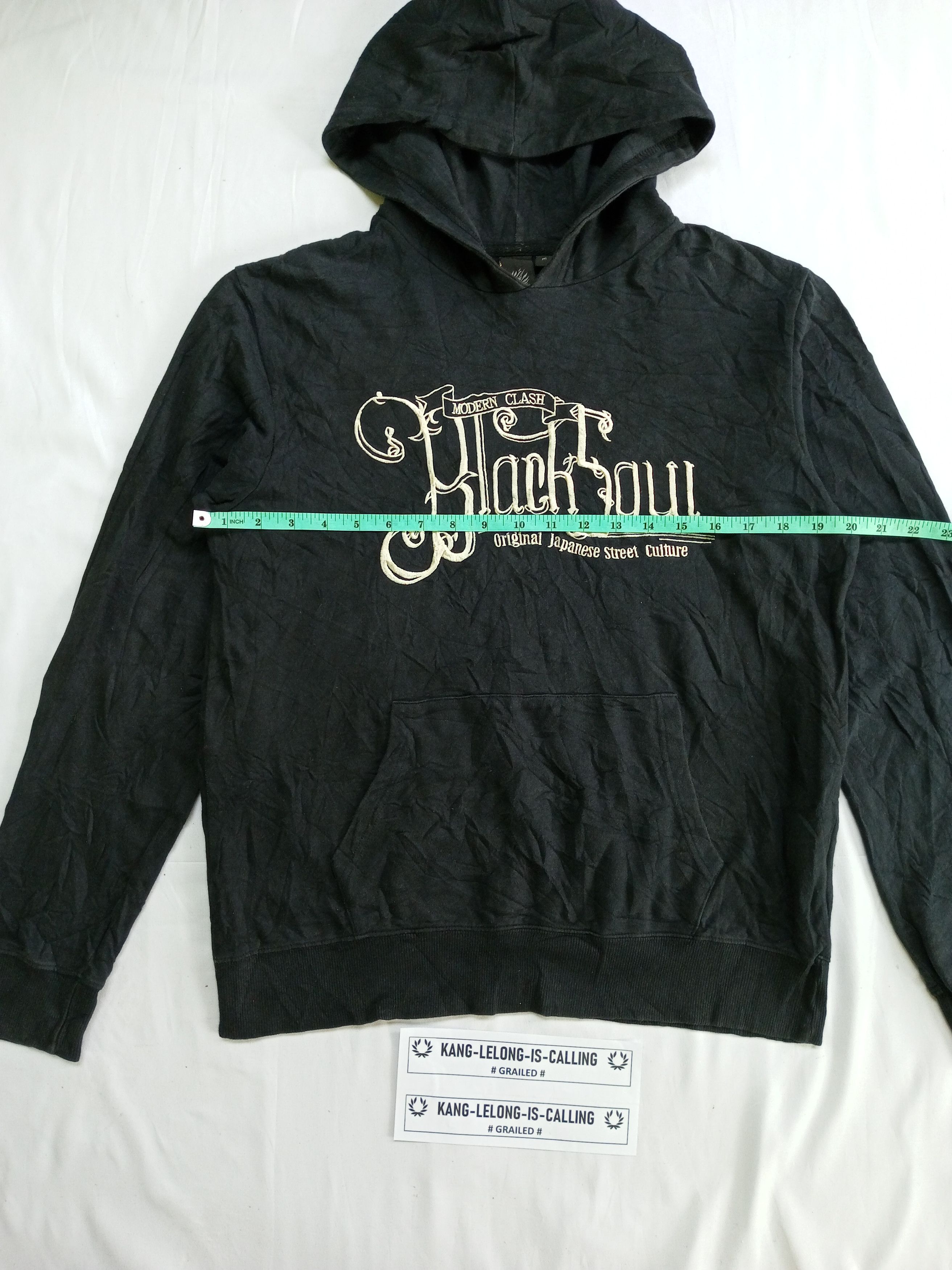 Japanese Brand Oniarai BLACK SOUL Embroidery Poem Japanesebrand Hoodie Size US M / EU 48-50 / 2 - 6 Thumbnail