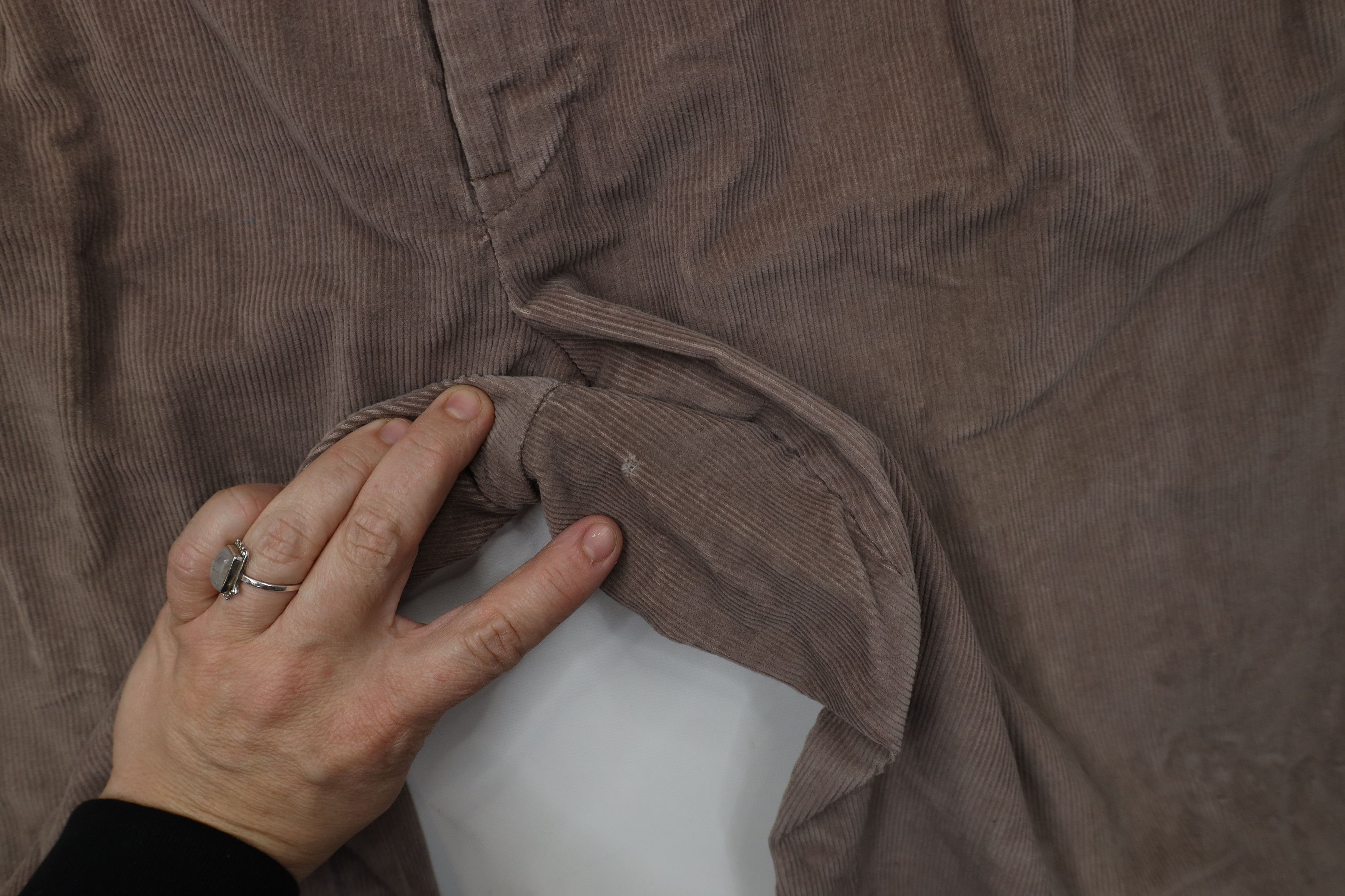 Vintage Vintage 90s Streetwear Wide Leg Corduroy Chino Pants Gray Size US 32 / EU 48 - 5 Thumbnail