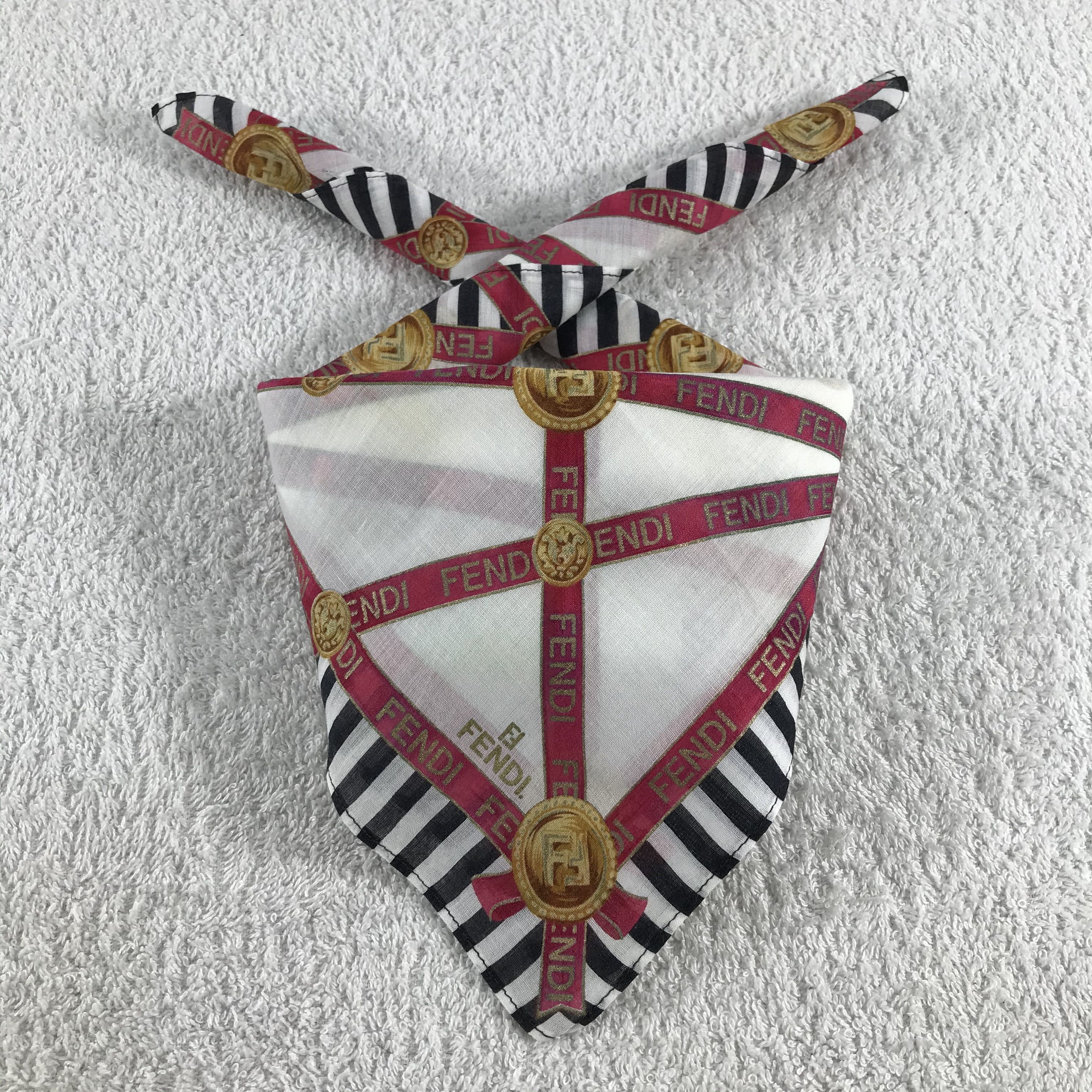 Vintage Vintage Fendi Bandana / Handkerchief / Neckerchief - S336 Size ONE SIZE - 3 Thumbnail
