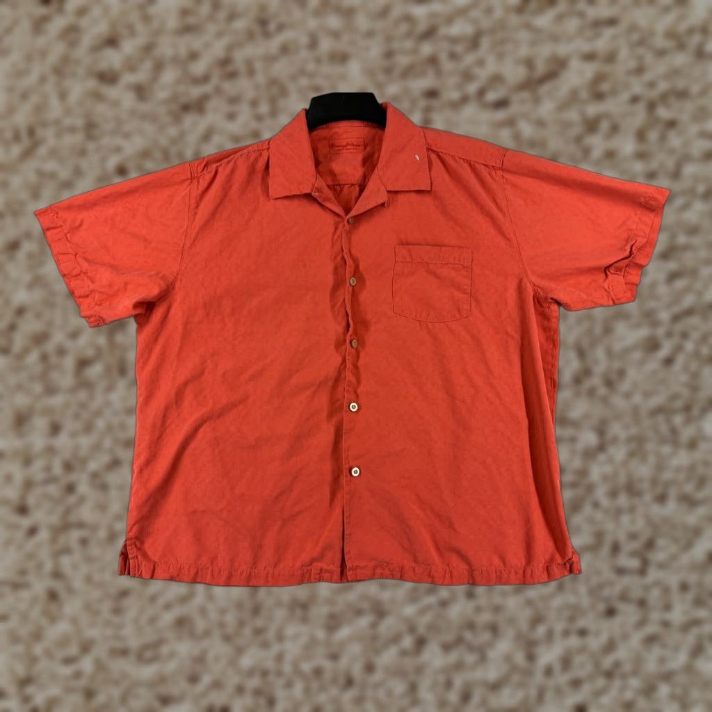 Tommy Bahama Tommy Bahama Shirt Men Extra Large Red 100% Silk Button Up Hawaiian Pocket READ Size US XL / EU 56 / 4 - 1 Thumbnail