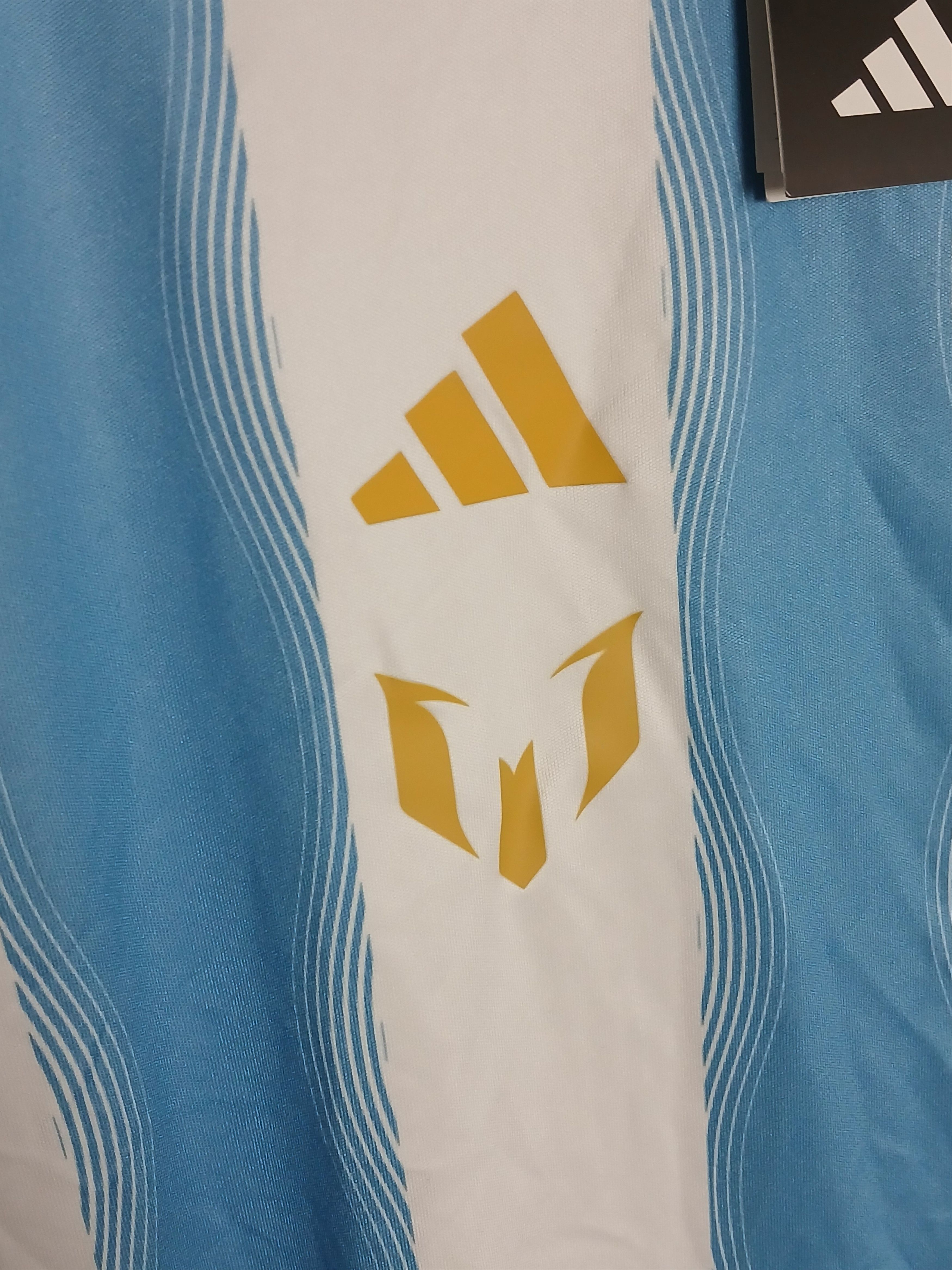 Adidas KIDS Argentina Messi Training Football Jersey T-Shirt Size US S / EU 44-46 / 1 - 3 Thumbnail