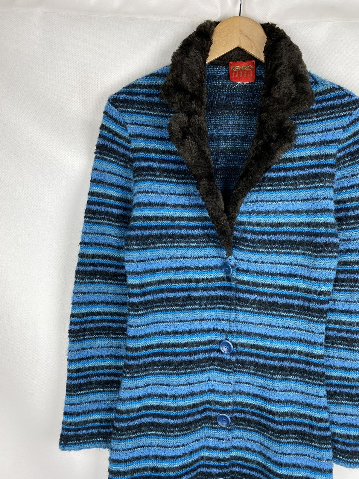 Kenzo × Vintage Kenzo Jungle Vintage Ladies Wool Long Cardigan Sweater Size S / US 4 / IT 40 - 4 Thumbnail