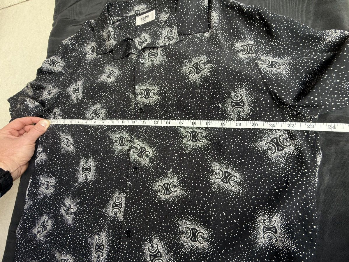 Celine $1.45k SS25 Celine 💯% silk Hawaiian shirt Hedi 39 sample Size US M / EU 48-50 / 2 - 5 Thumbnail