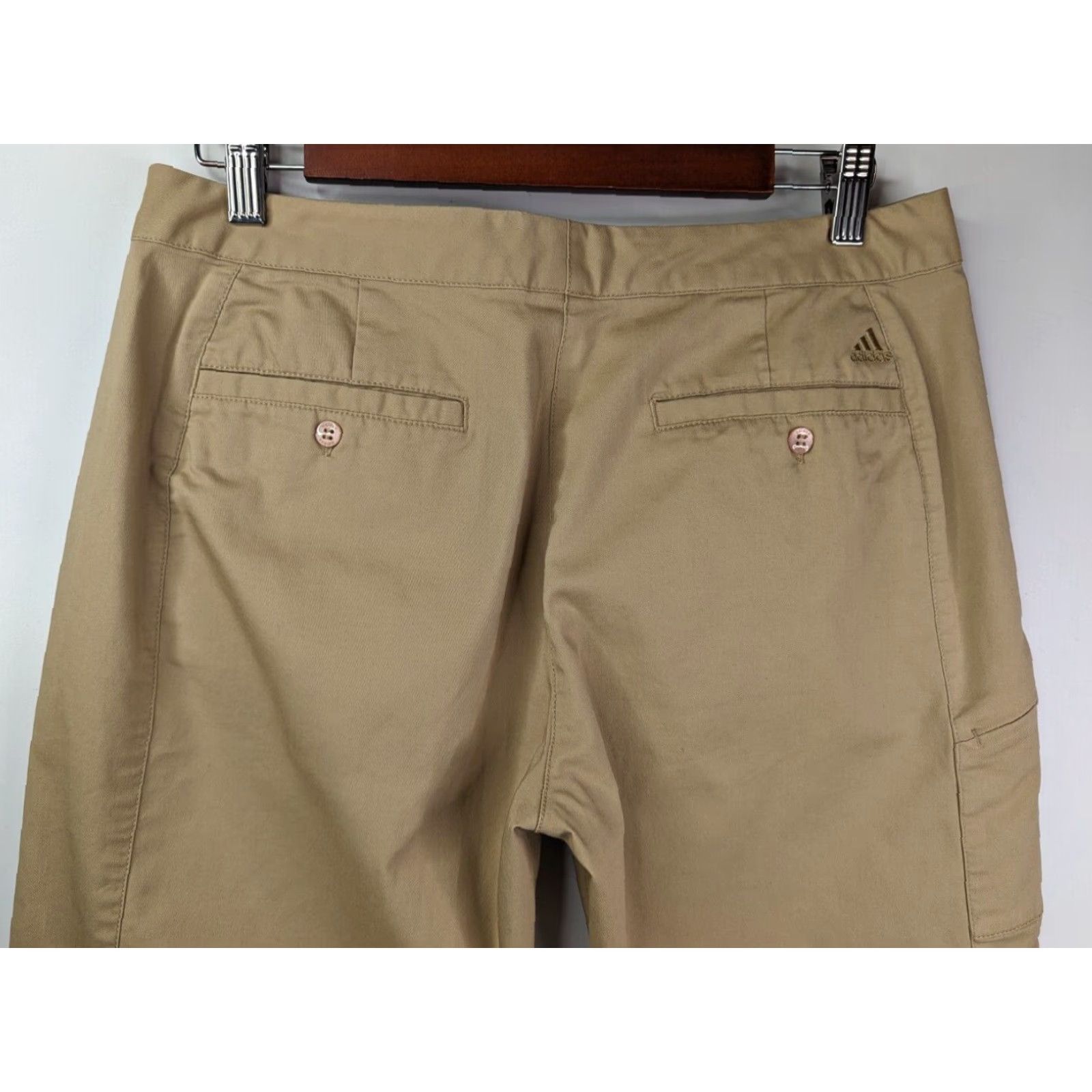 Adidas Adidas Womens 8 Lightweight Tan Beige Capri Crop Pants Golf Ladies Size 30" / US 8 / IT 44 - 3 Thumbnail