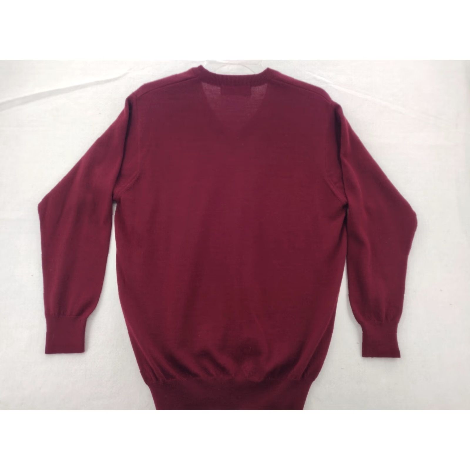 Vintage VINTAGE Monte Carlo Sweater Mens 40 Red Wool Pullover Crew Neck 90s Knit Pull over Shirt Mens Size US L / EU 52-54 / 3 - 7 Thumbnail