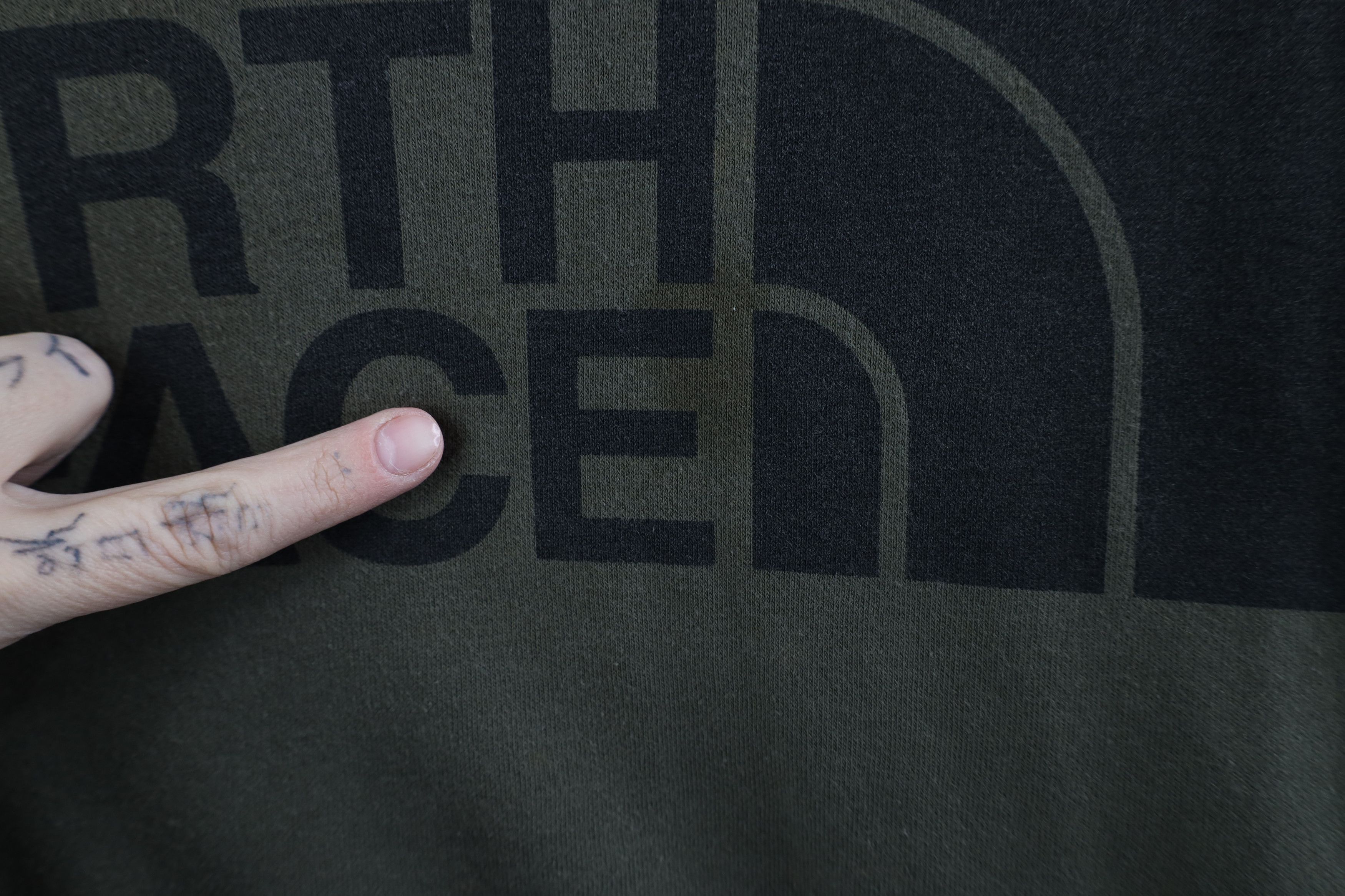 The North Face × Vintage Vintage Y2K The North Face Spell Out Big Logo Hoodie Green Size US M / EU 48-50 / 2 - 5 Thumbnail