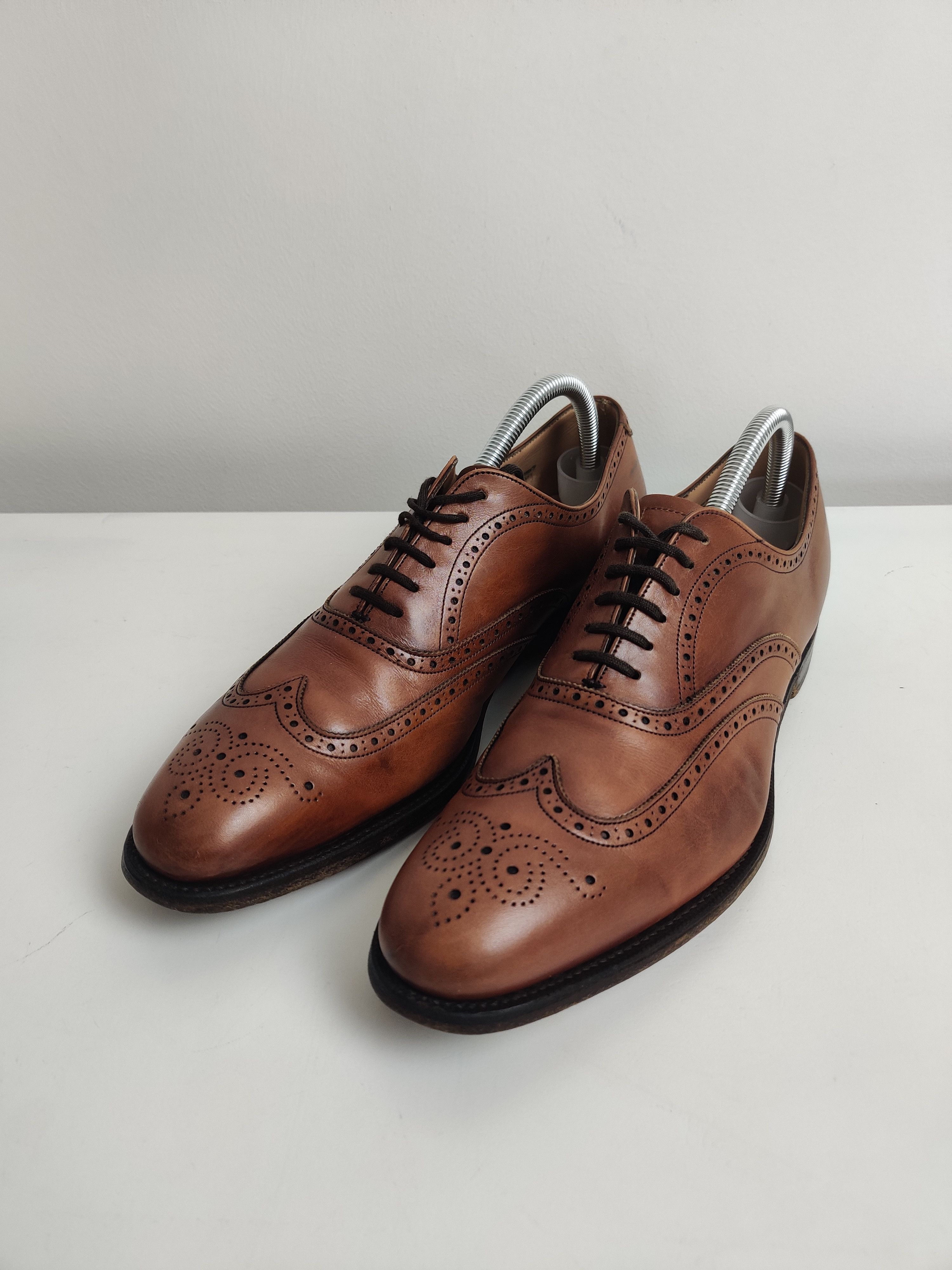 Church's Churchs Brown Leather Oxford Brogue Shoes Men's UK 8 Size US 9 / EU 42 - 8 Thumbnail