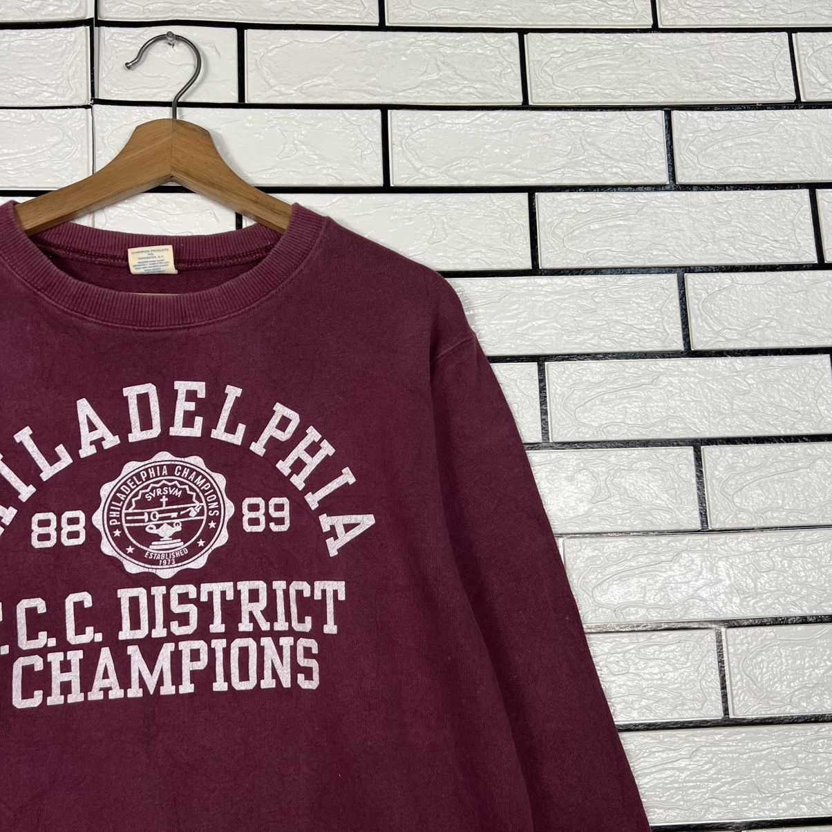 Champion PHILADELPHIA CHAMPIONS Crewneck Sweatshirt Purple #3953-C180 Size US M / EU 48-50 / 2 - 4 Thumbnail
