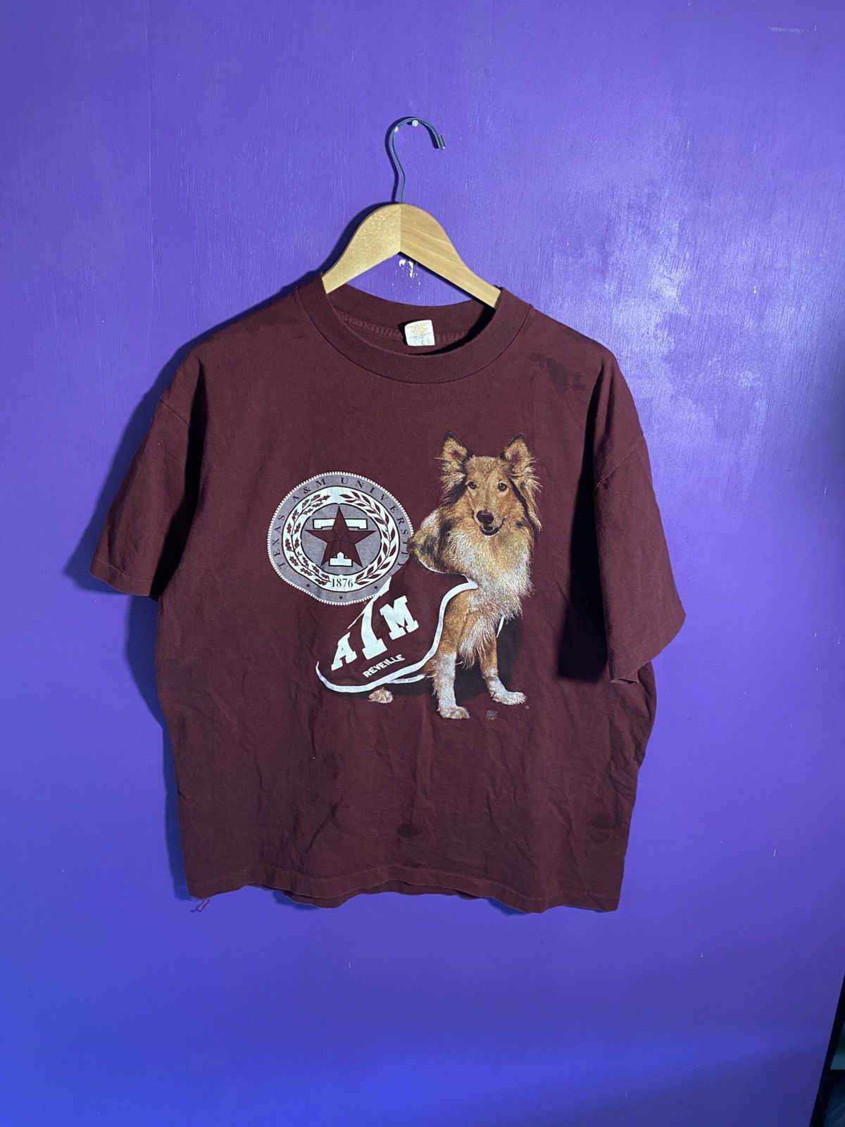 Vintage Vintage 80s Texas ATM Reveille mascot t-shirt Size US XL / EU 56 / 4 - 1 Thumbnail