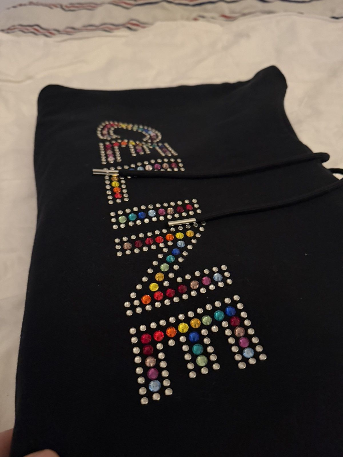 Celine Celine Rhinestone Hoodie Size US M / EU 48-50 / 2 - 3 Thumbnail