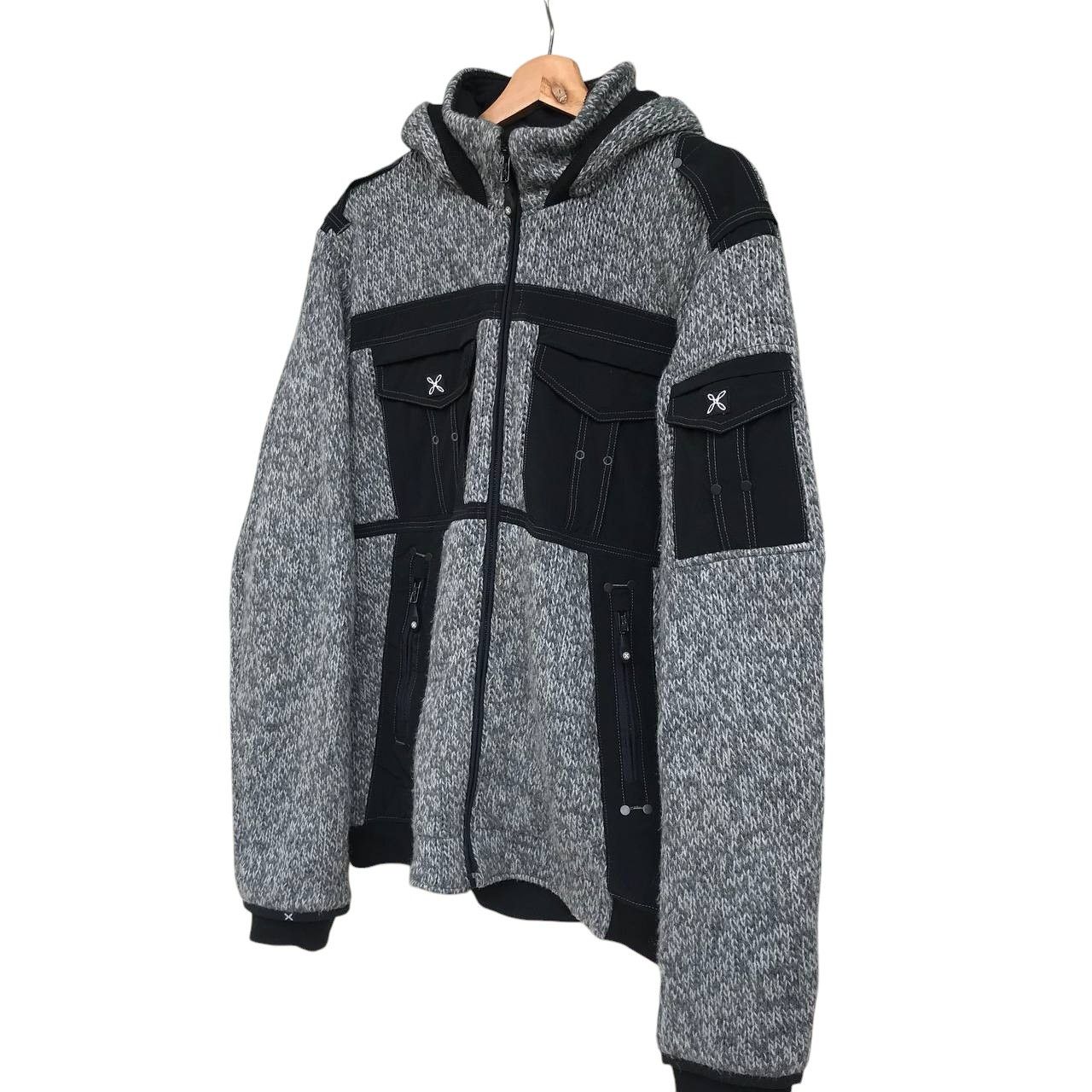 Arc'teryx × Japanese Brand × Patagonia MONTURA REMIX BIKER KNIT JACKET OUTDOOR JUMPER HOODIE Size US L / EU 52-54 / 3 - 9 Thumbnail