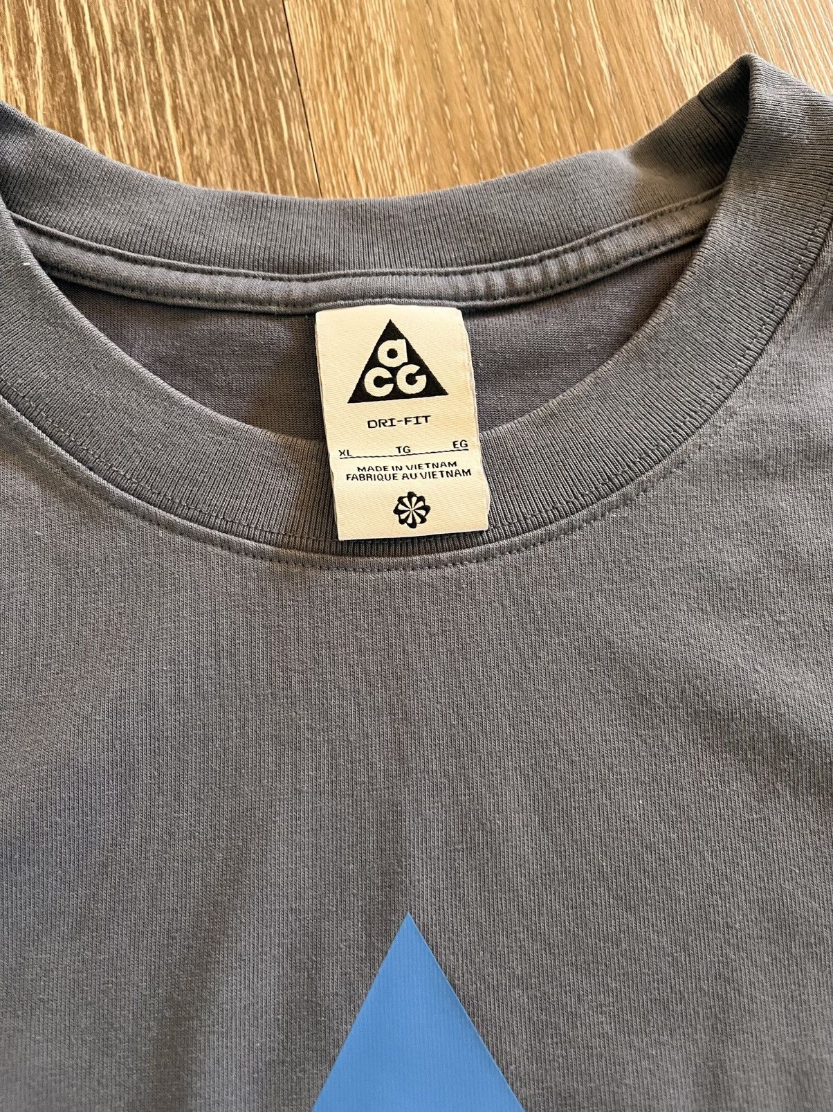 Nike ACG Nike acg blue printed logo tee Size US XL / EU 56 / 4 - 2 Thumbnail