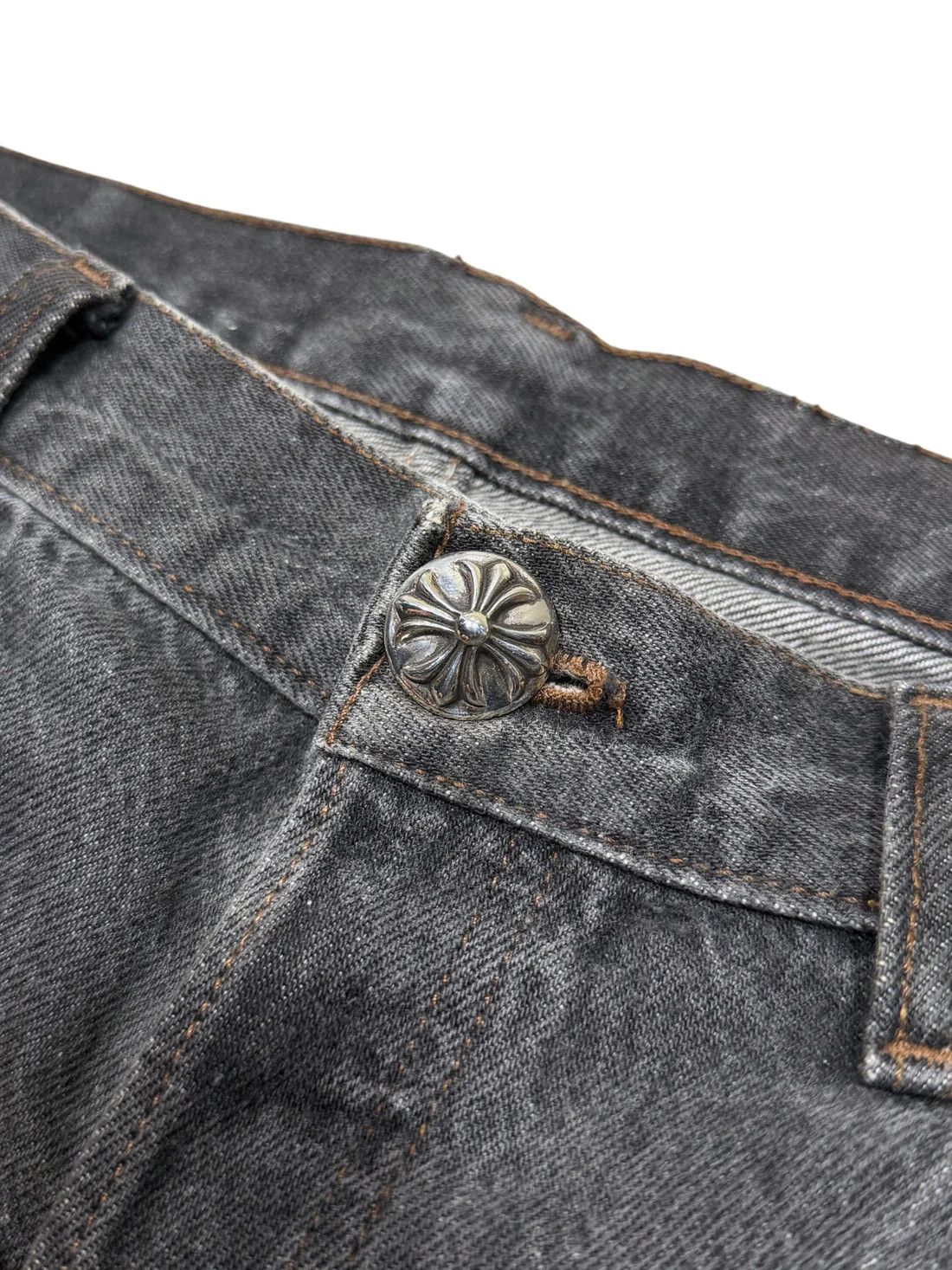 Chrome Hearts 1/1 Cross Patch Levi's 501 Jeans Size US 34 / EU 50 - 6 Thumbnail