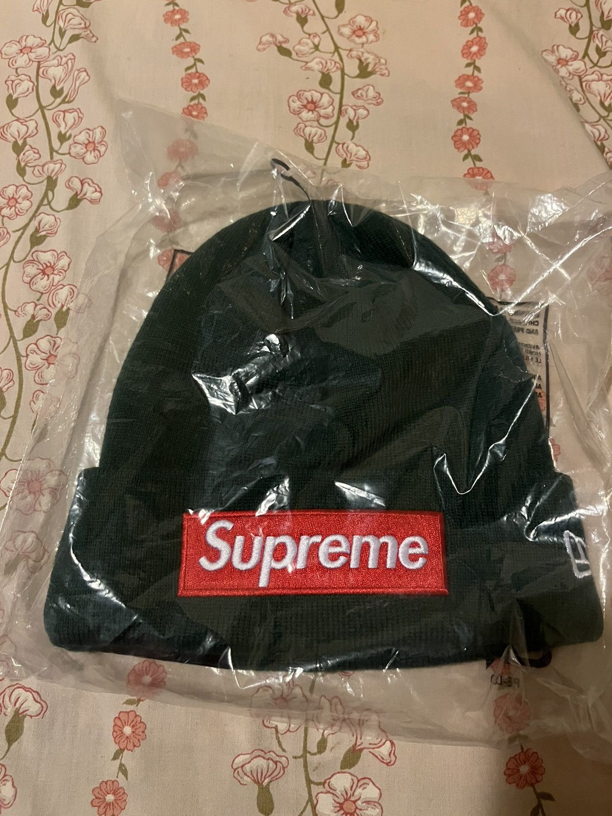 Supreme Supreme new era box logo beanie FW22 dark pine Size ONE SIZE - 1 Thumbnail