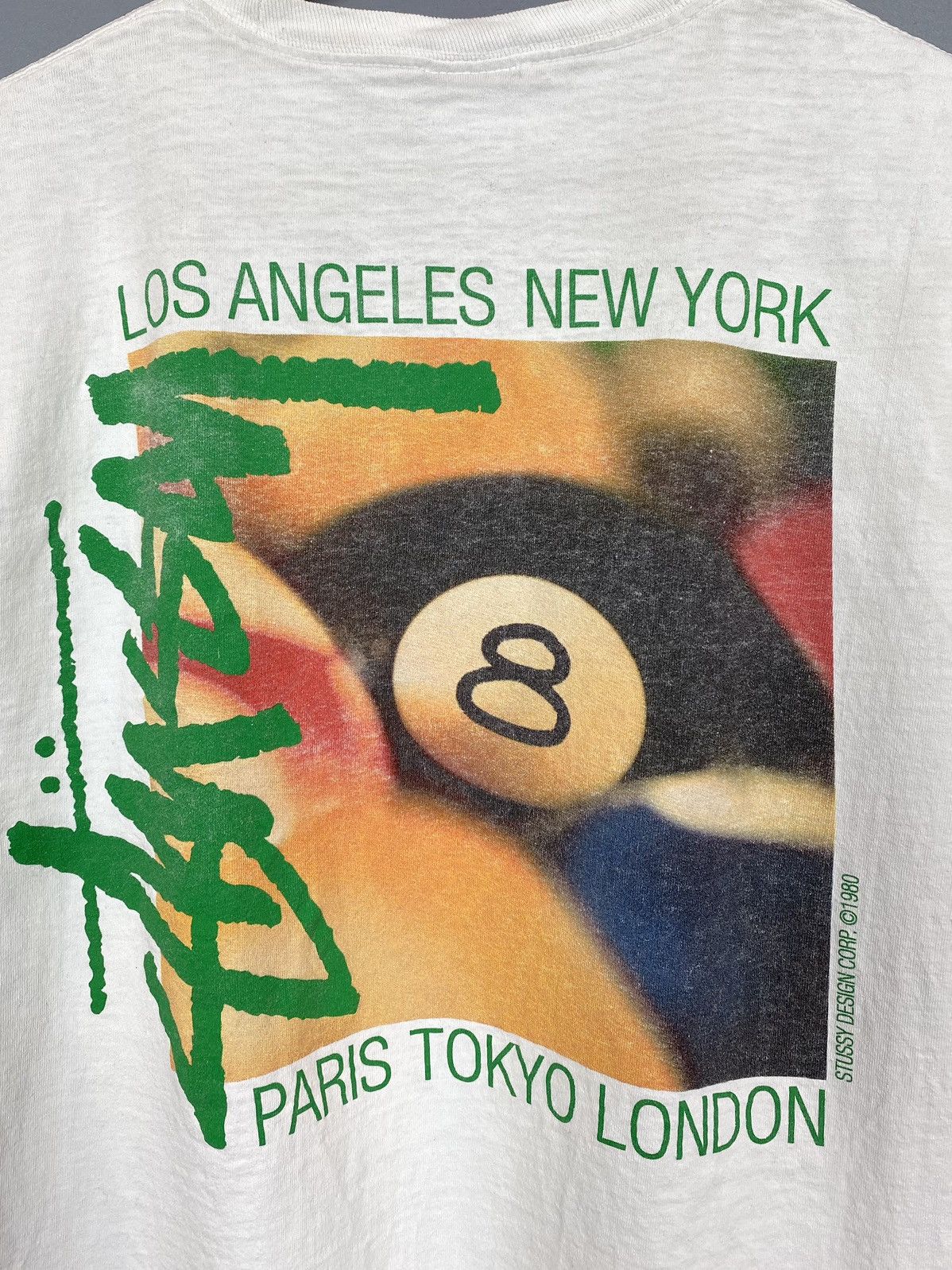 Streetwear × Stussy × Vintage Vintage Stüssy 8 Ball Shirt