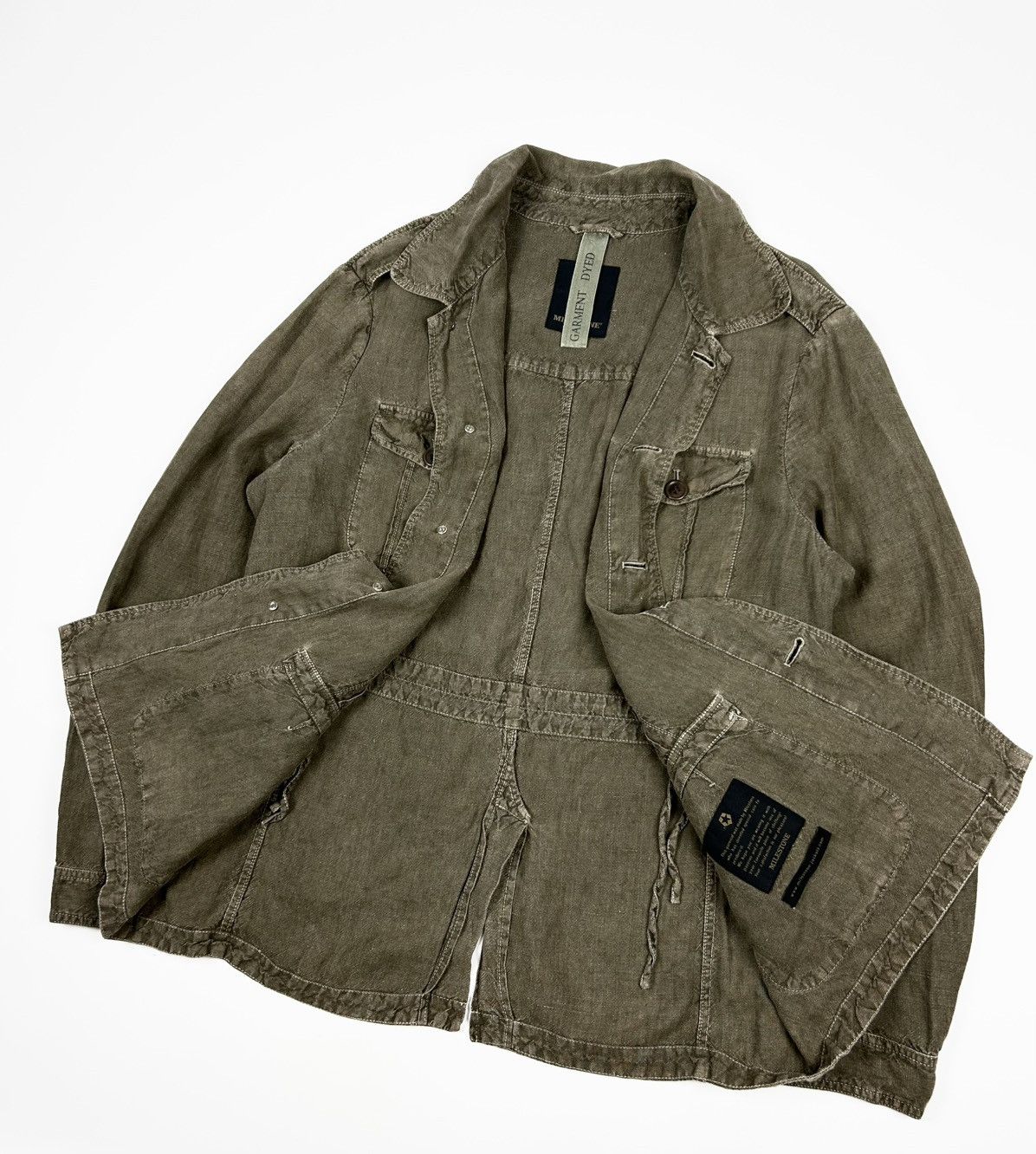 Alpha Industries × Diesel Military Milestone Linen Shirt Overshirt Jacket Size US L / EU 52-54 / 3 - 3 Thumbnail