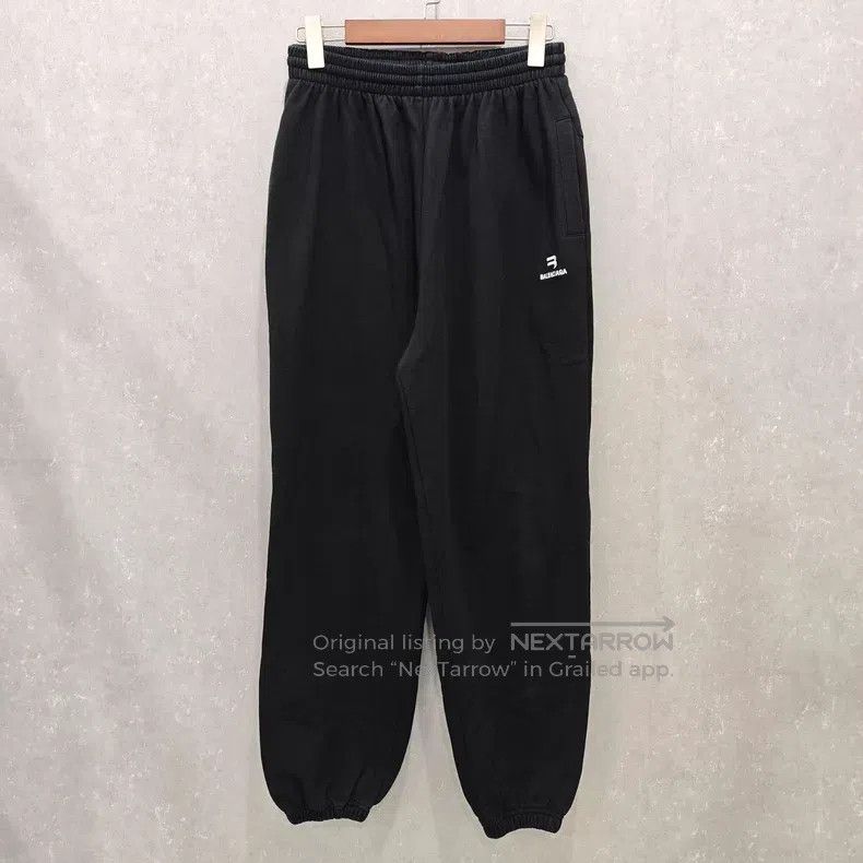 Balenciaga Balenciaga size S Embroidered Logo Cuffed Casual Pants Size US 27 - 5 Thumbnail