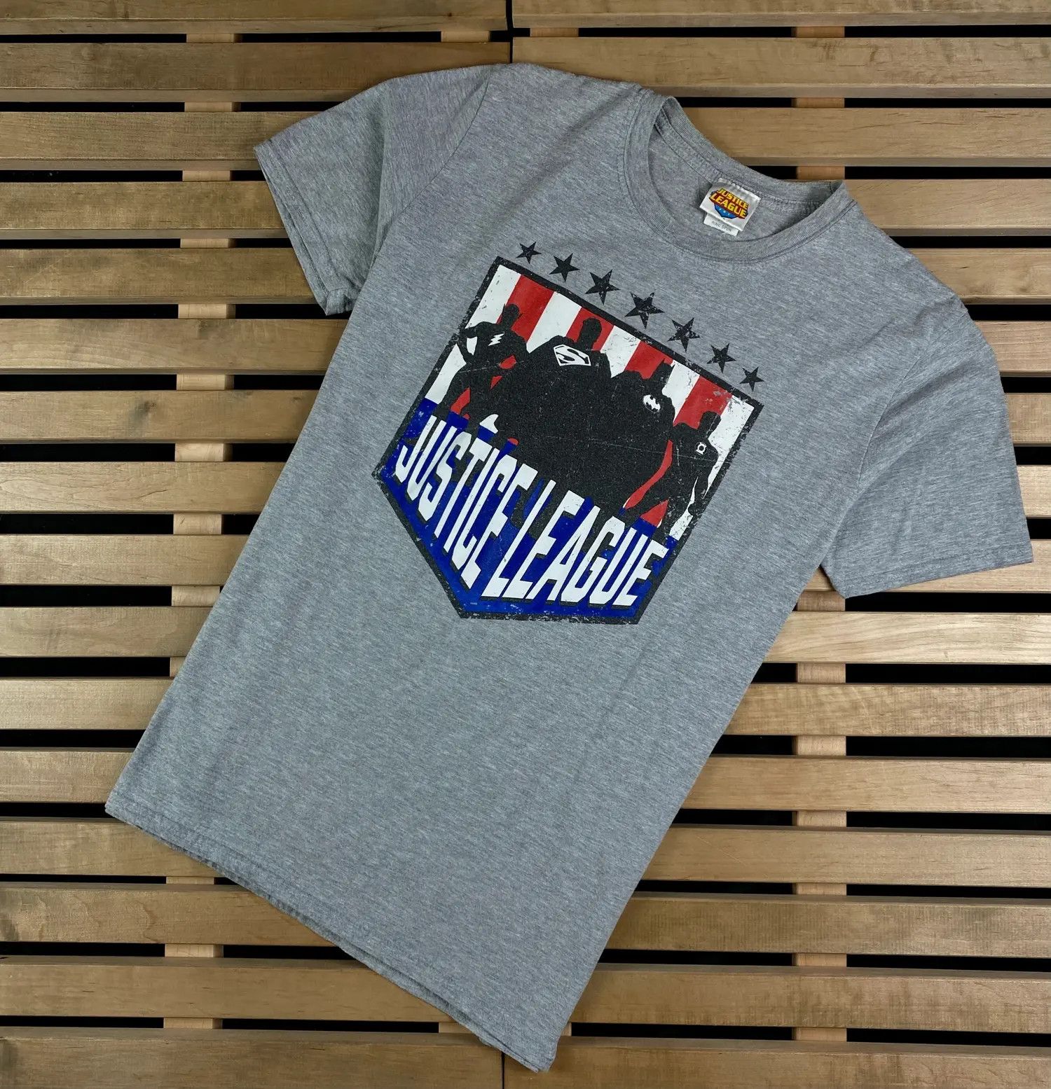 DC Comics × Vintage Mens Vintage T Shirt Justic League Size M Size US M / EU 48-50 / 2 - 1 Thumbnail