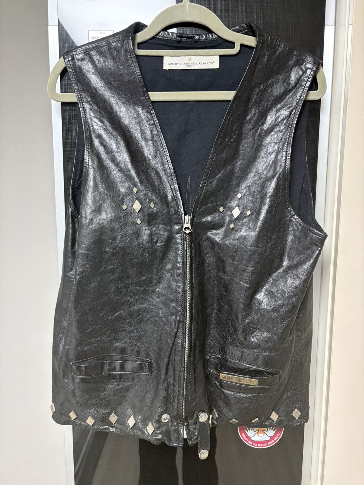 Golden Goose Golden Goose Kafskine Leather Stud Best Black Size US XS / EU 42 / 0 - 1 Thumbnail