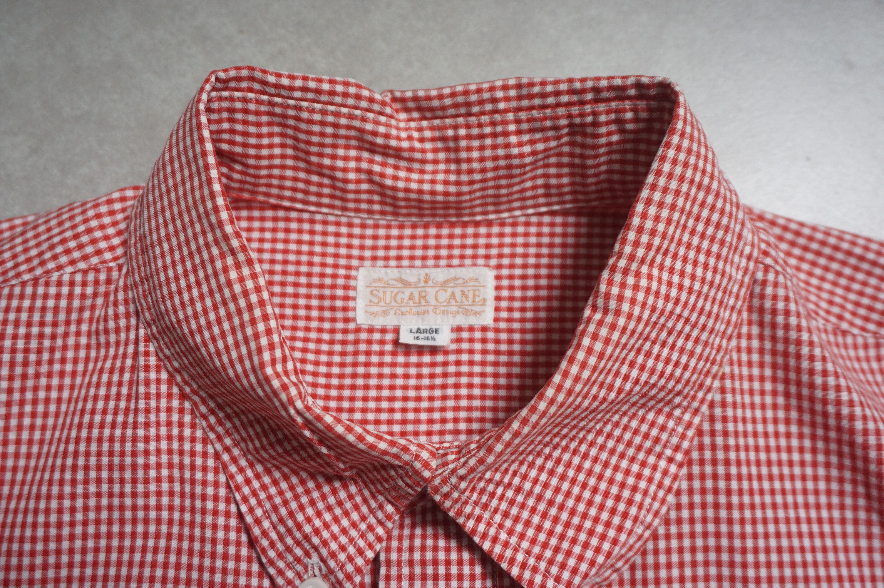 Sugar Cane Vintage Sugar Cane gingham shirt Size US L / EU 52-54 / 3 - 4 Thumbnail