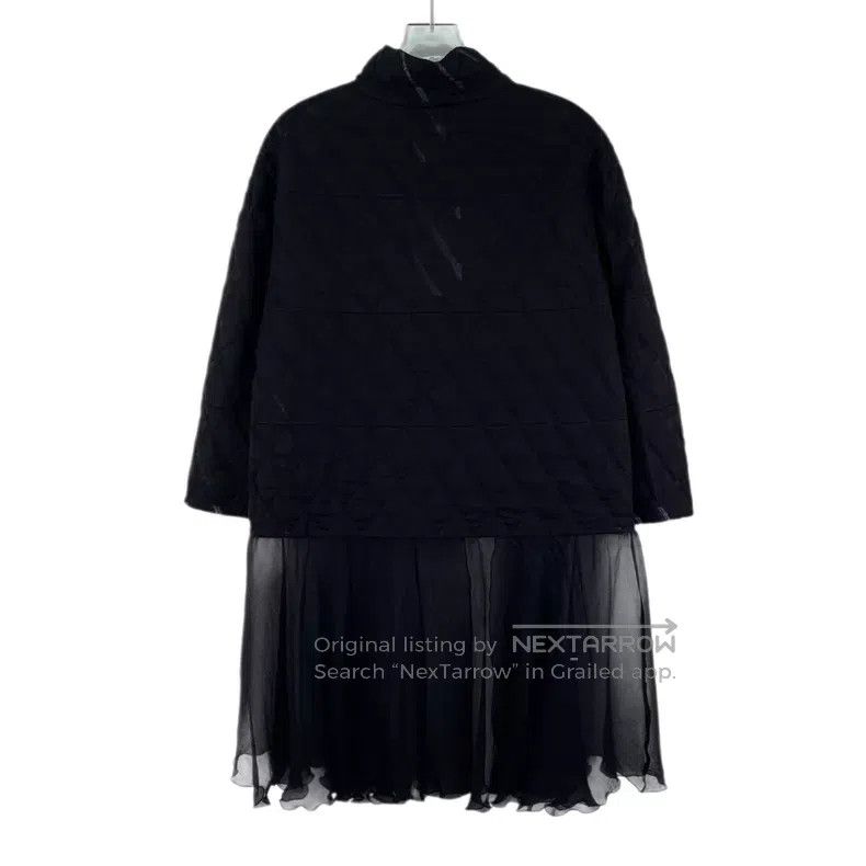 Chanel Chanel Black diamond mulberry silk stitching mesh zipper l Size XXS / US 00 / IT 34 - 2 Thumbnail