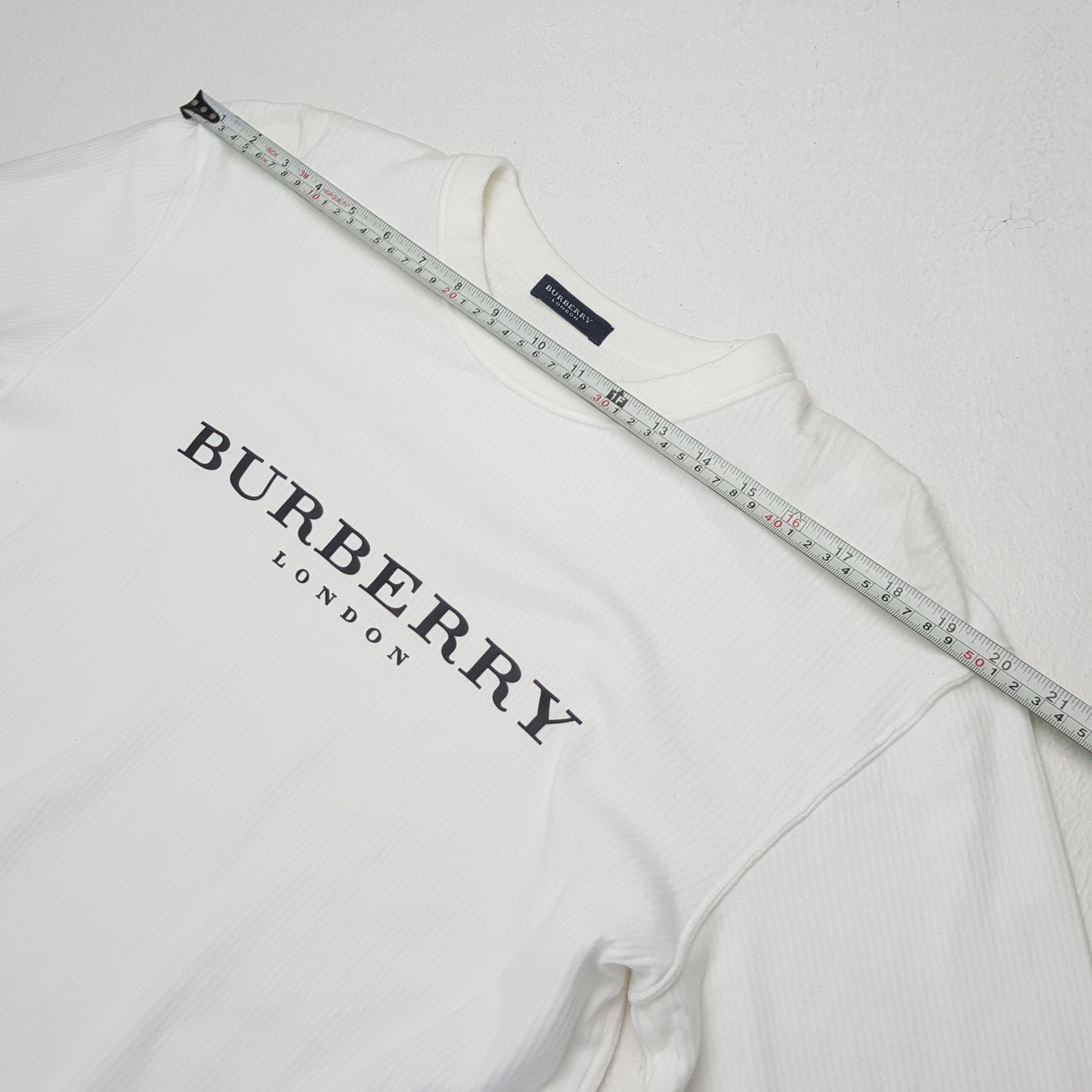 Burberry × Vintage BURBERRY LONDON Custom Art Tshirt Long Sleeve Size US L / EU 52-54 / 3 - 4 Thumbnail